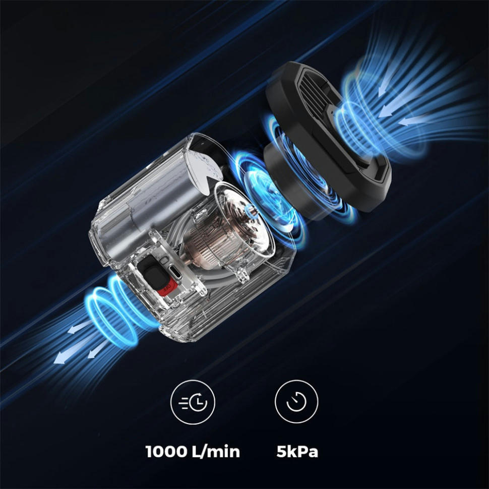 Портативный воздушный насос Flextail Evo Pump 3 1000 л/мин оранжевый фото 4