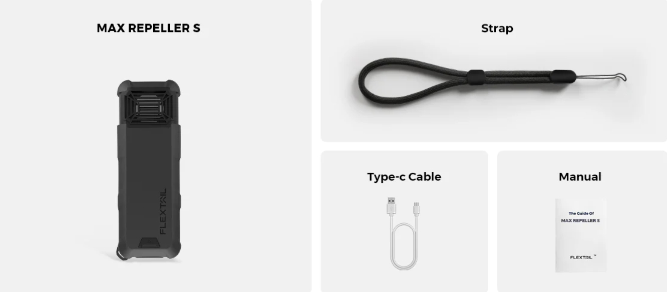 Портативный фумигатор-павербанк Flextail Max Repel S графит фото 2