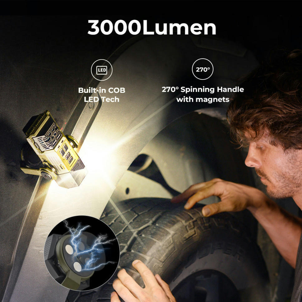 Фумігатор-ліхтар-powerbank кемпінговий Flextail Evo Repel, зеленийфото7