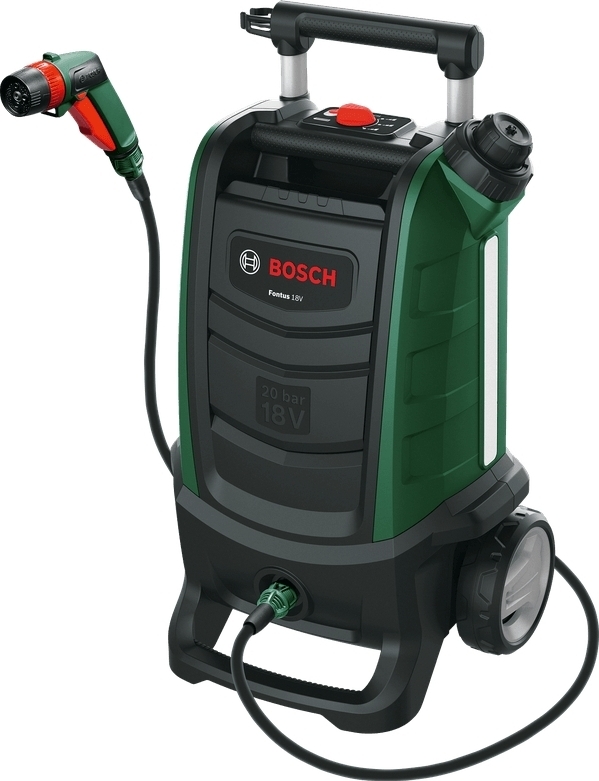 Мінімийка акумуляторна Bosch Fontus 18V 20 бар без АКБ та ЗП (0.600.8B6.102)фото