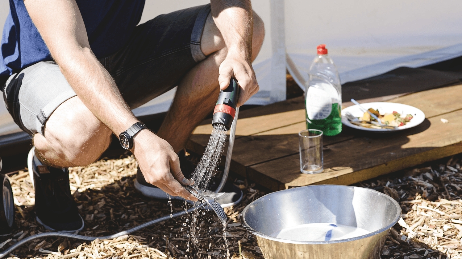 Мінімийка акумуляторна Bosch Fontus 18V 20 бар без АКБ та ЗП (0.600.8B6.102)фото