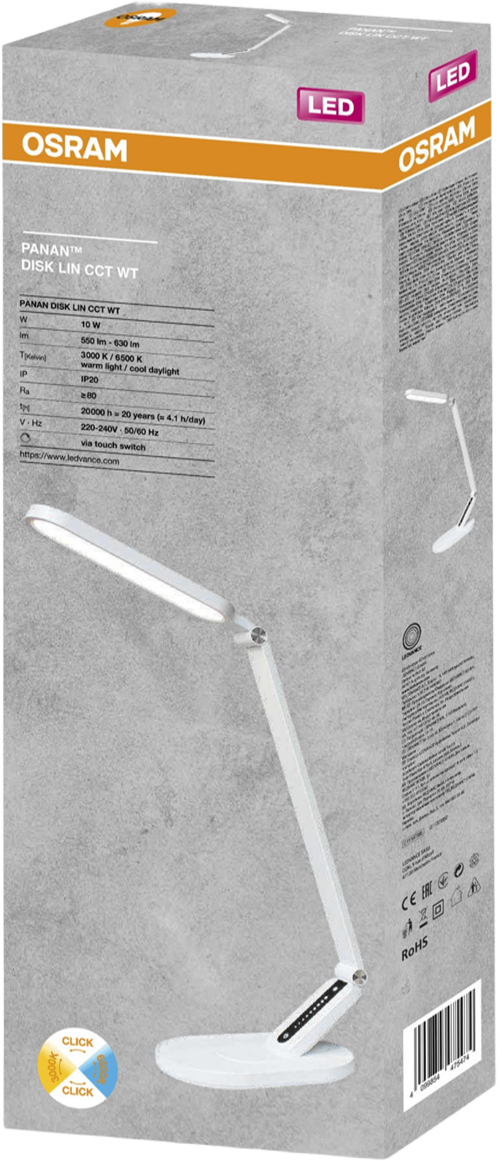 Лампа настольная Ledvance Panan DISK LIN 10W черная (4099854363764) фото 2