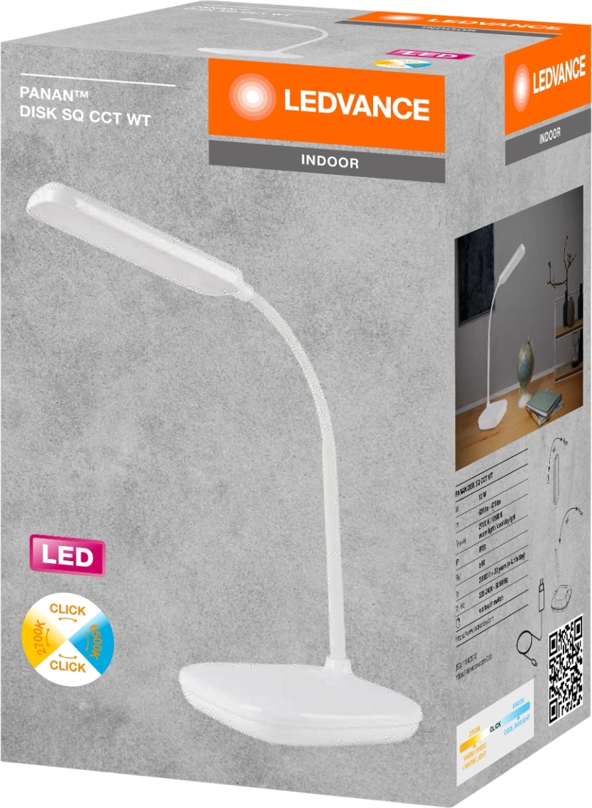 Лампа настольная Ledvance Panan DISK SQ 12W белая (4099854363689) фото 2