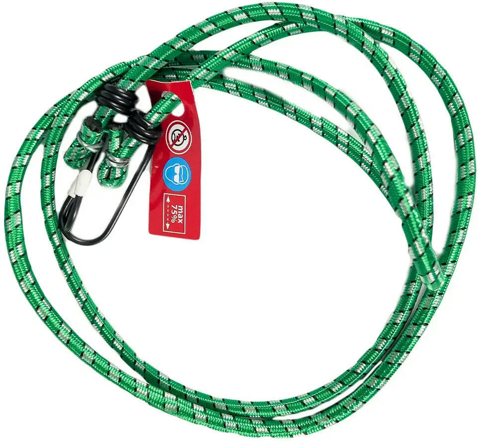 Ремни для закрепления багажа Poputchik Elastic Strap 150см*8мм 2шт (18226-IS) фото 2