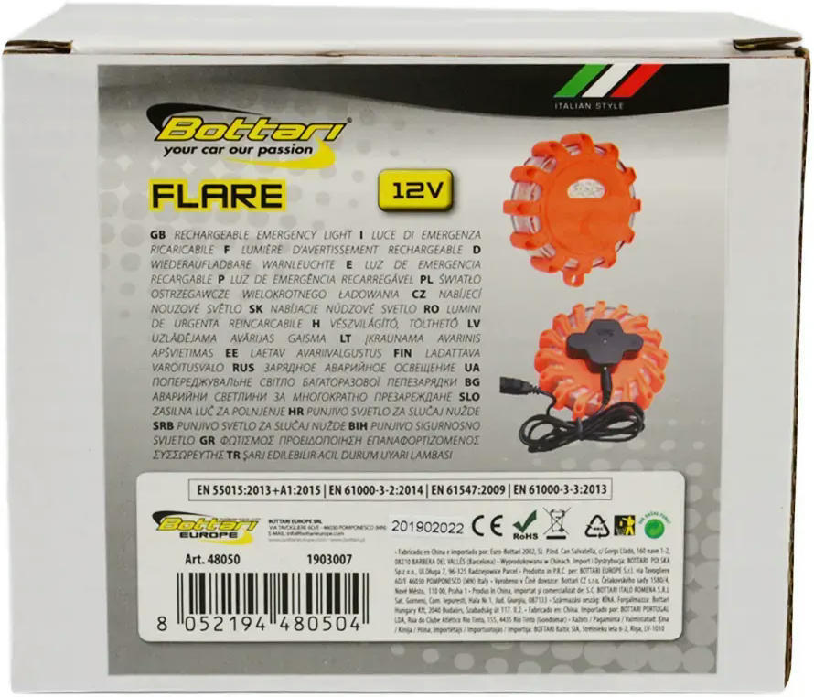 Мигавка автомобільна Bottari Flare V16 магнітна IP55 5,8x8,5см (48050-IS)фото5