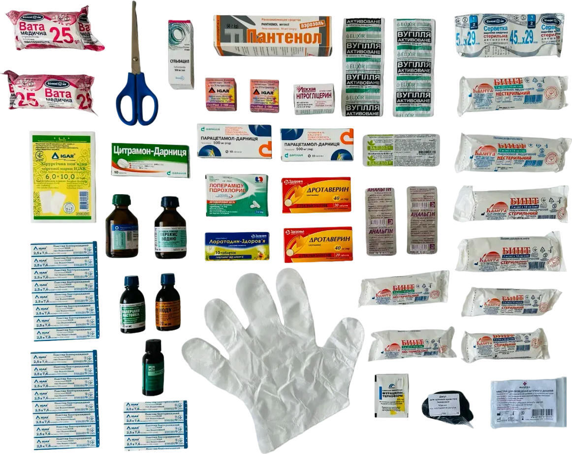 Аптечка для предприятия Poputchik до 100 рабочих согласно ТУ (02-036-М) фото