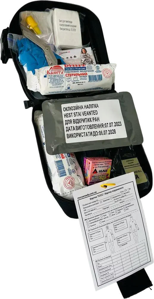 Аптечка полицейская Poputchik индивидуальная (02-084-М) фото
