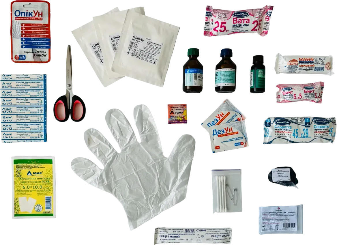 Аптечка медицинская Poputchik первой помощи согласно ТУ (02-040-М) фото 4