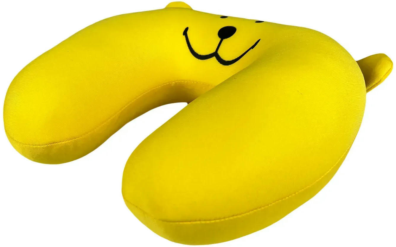 Подушка-подголовник для путешествий Bottari Martin Brown 24х24см детская желтая (79001Y-IS) фото 3