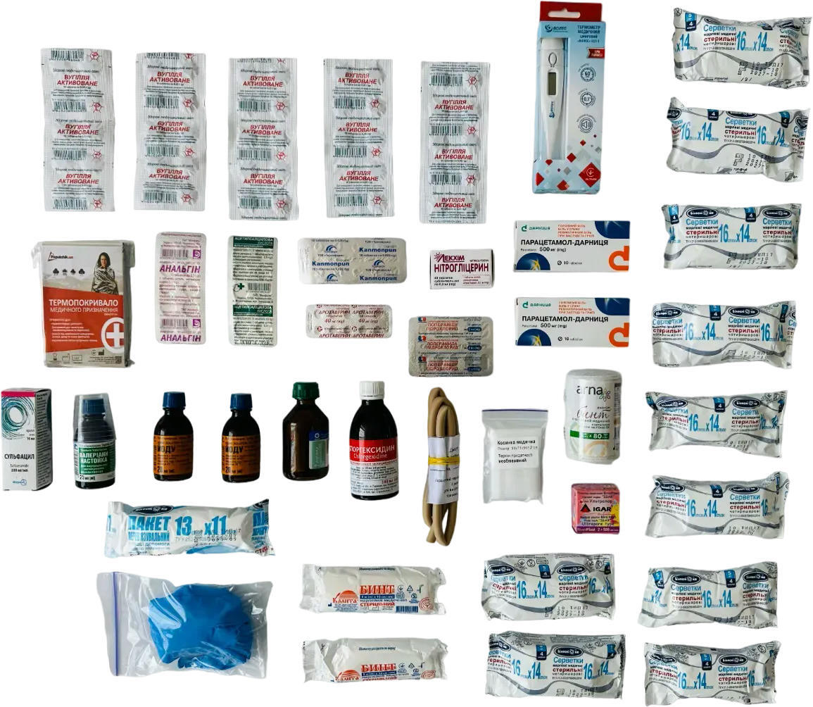 Аптечка для бомбосховищ Poputchik на 50 осіб (02-073-М)фото