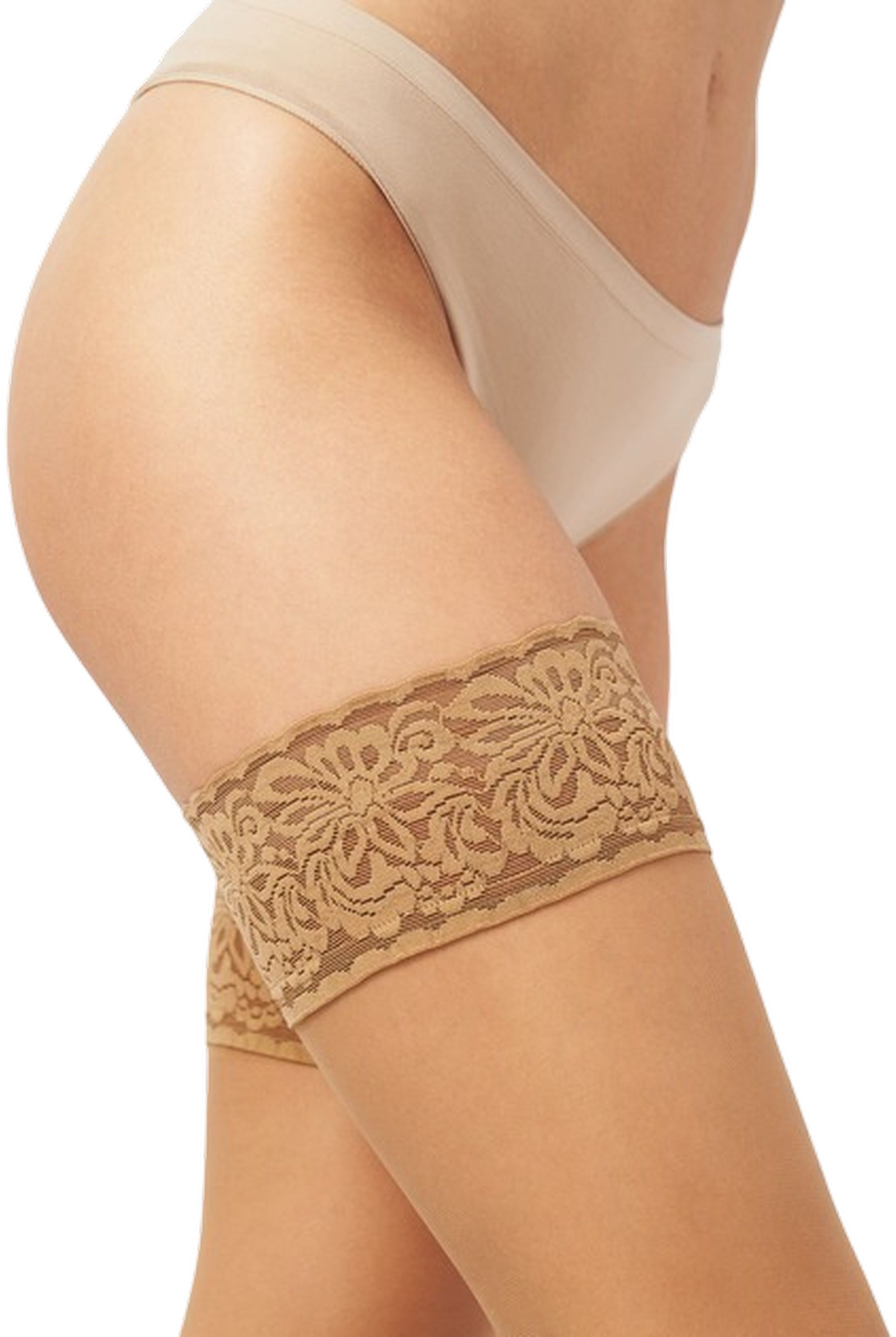 Чулки женские Siela Stay Up 20 Den 3/4 р бежевые фото 4