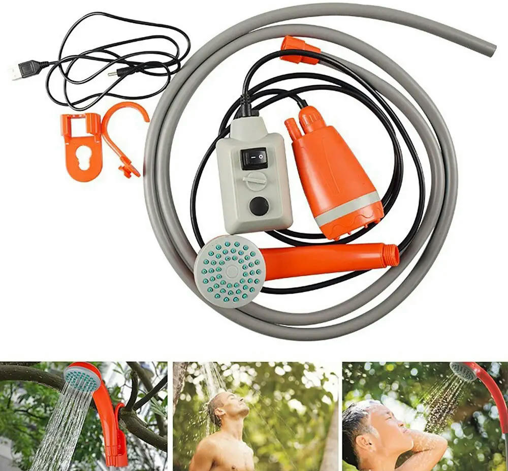 Душ туристичний портативний Poputchik на Li-ion акумуляторі 2200мАг (960300-IS)фото2