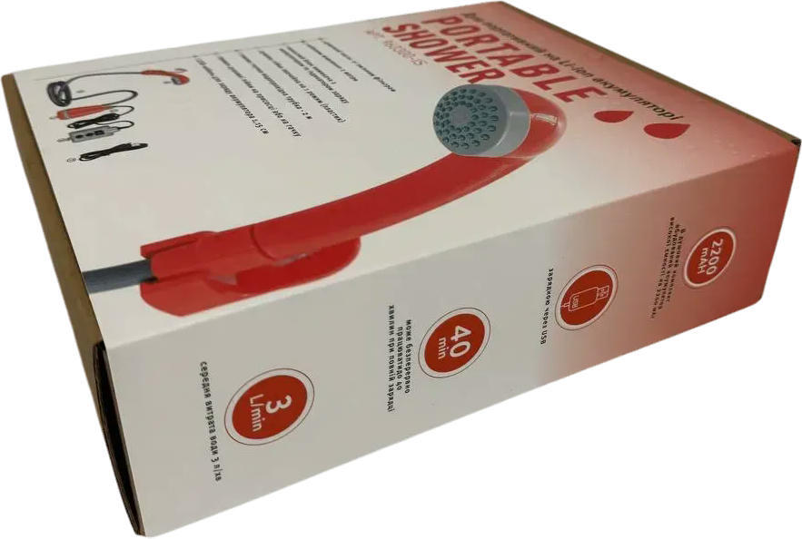 Душ туристичний портативний Poputchik на Li-ion акумуляторі 2200мАг (960300-IS)фото7