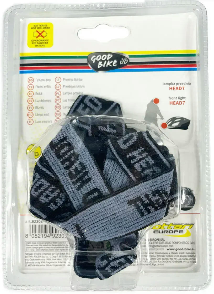 Фонарь налобный Good Bike 7 LED светодиодный (92303-IS) фото 8