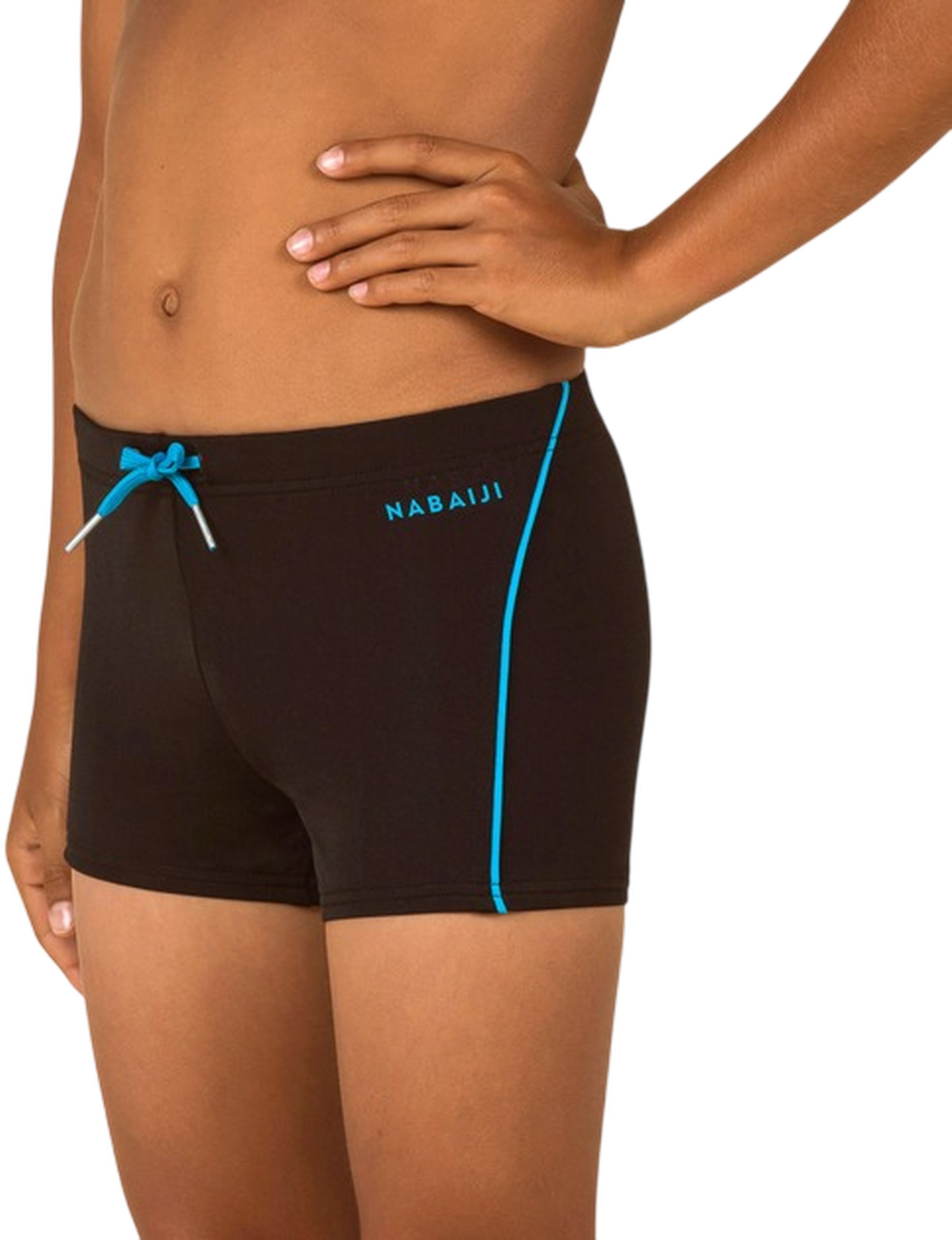 Плавки-боксери для хлопчиків Nabaiji 100 Plus 8578825 5-6 р. (113-122 см) чорніфото6