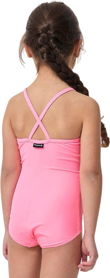 Суцільний купальник для дівчаток для серфінгу Olaian Hanalei 100 8595228 5-6 р (113-122 см) рожевийфото