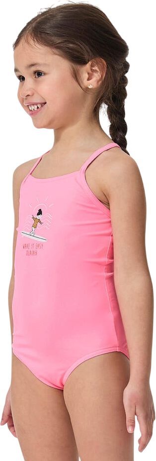 Суцільний купальник для дівчаток для серфінгу Olaian Hanalei 100 8595228 5-6 р (113-122 см) рожевийфото