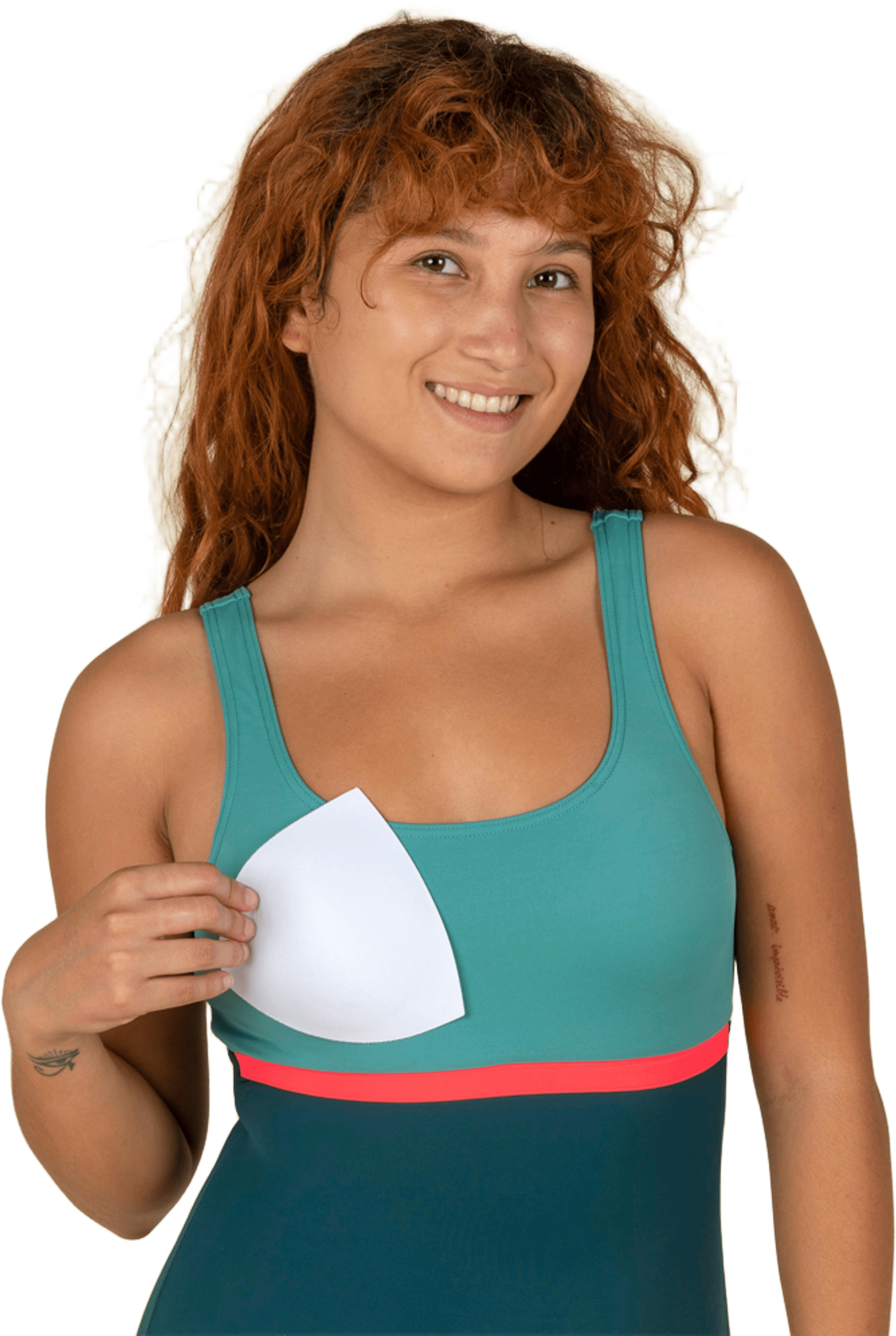 Суцільний купальник жіночий Nabaiji Heva Li 8647504 46 блакитнийфото6