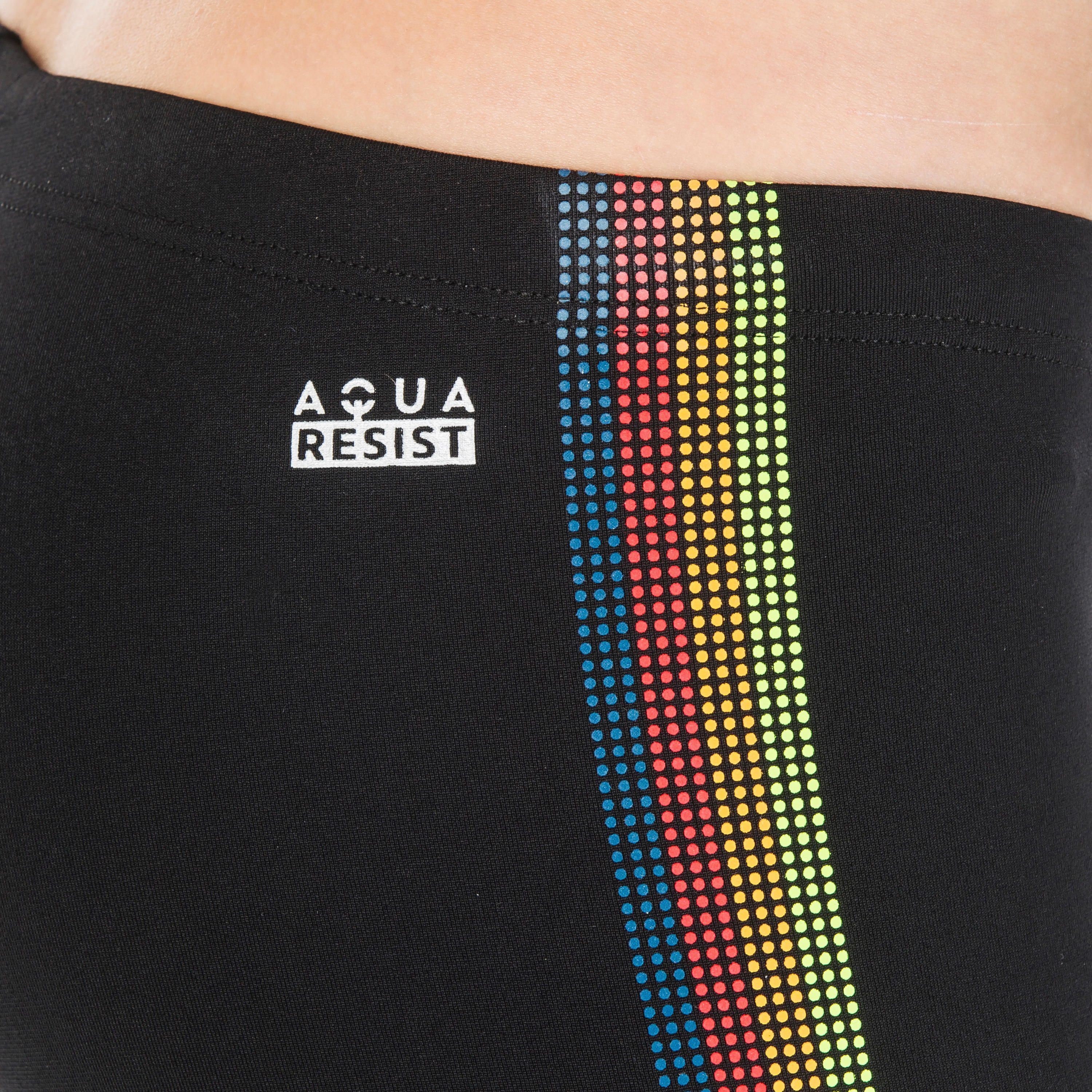 Плавки-боксеры для мальчиков Nabaiji Fitib 8601722 5-6 р (113-122 см) черные фото 4