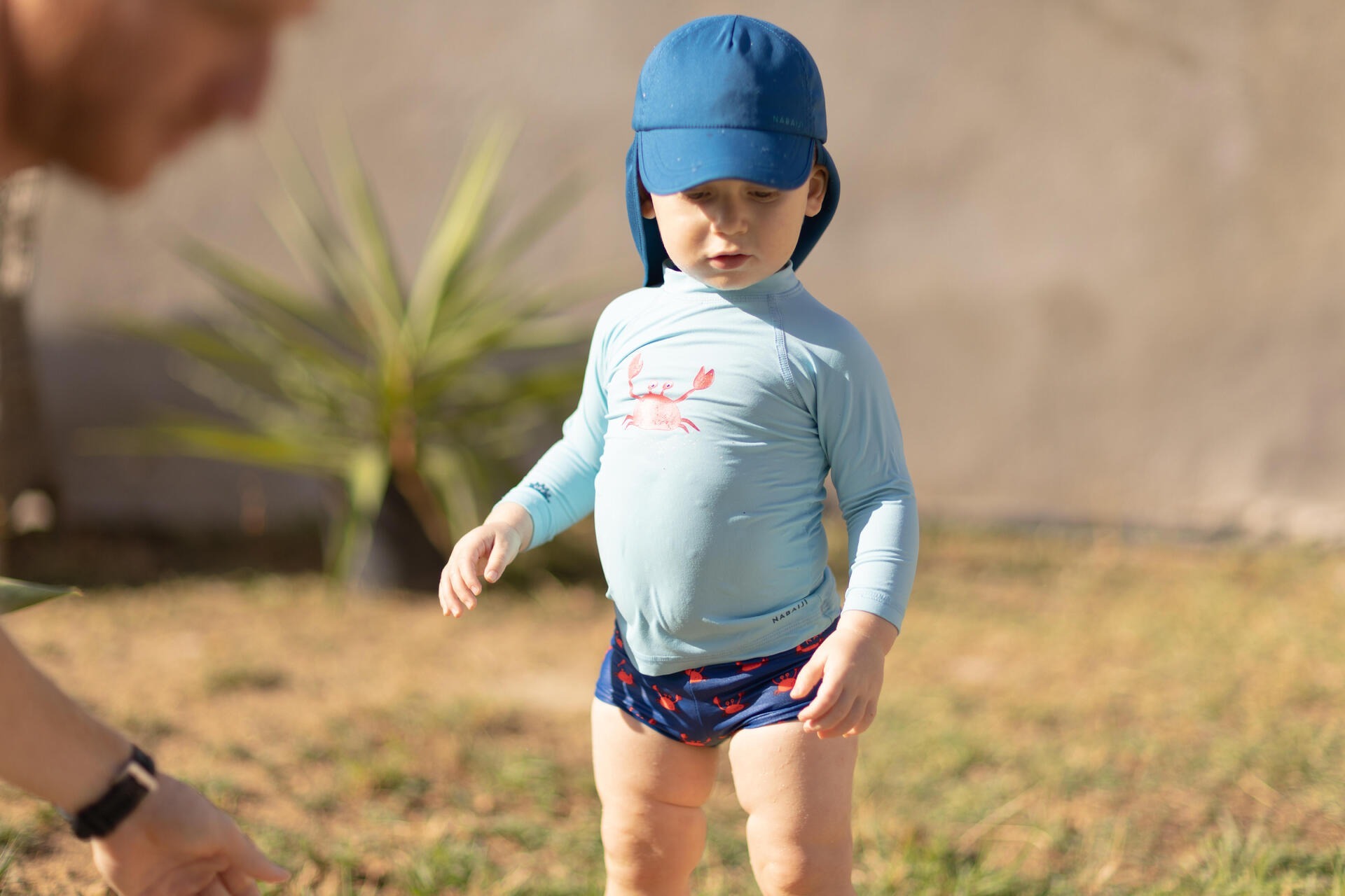 Плавки для мальчиков Nabaiji 8603368 3-4 р (96-103 см) синие фото 7