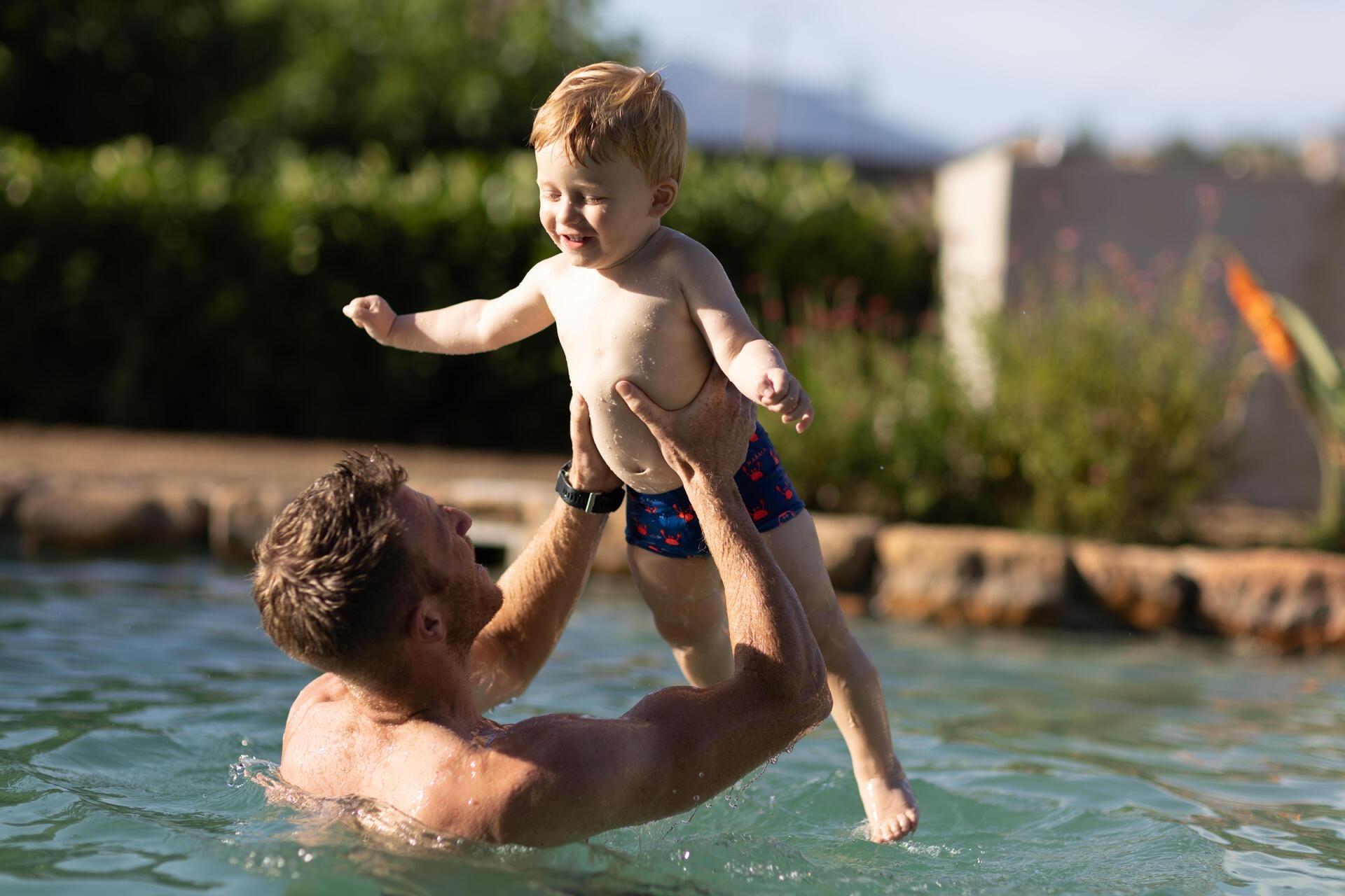 Плавки для мальчиков Nabaiji 8603368 3-4 р (96-103 см) синие фото 9