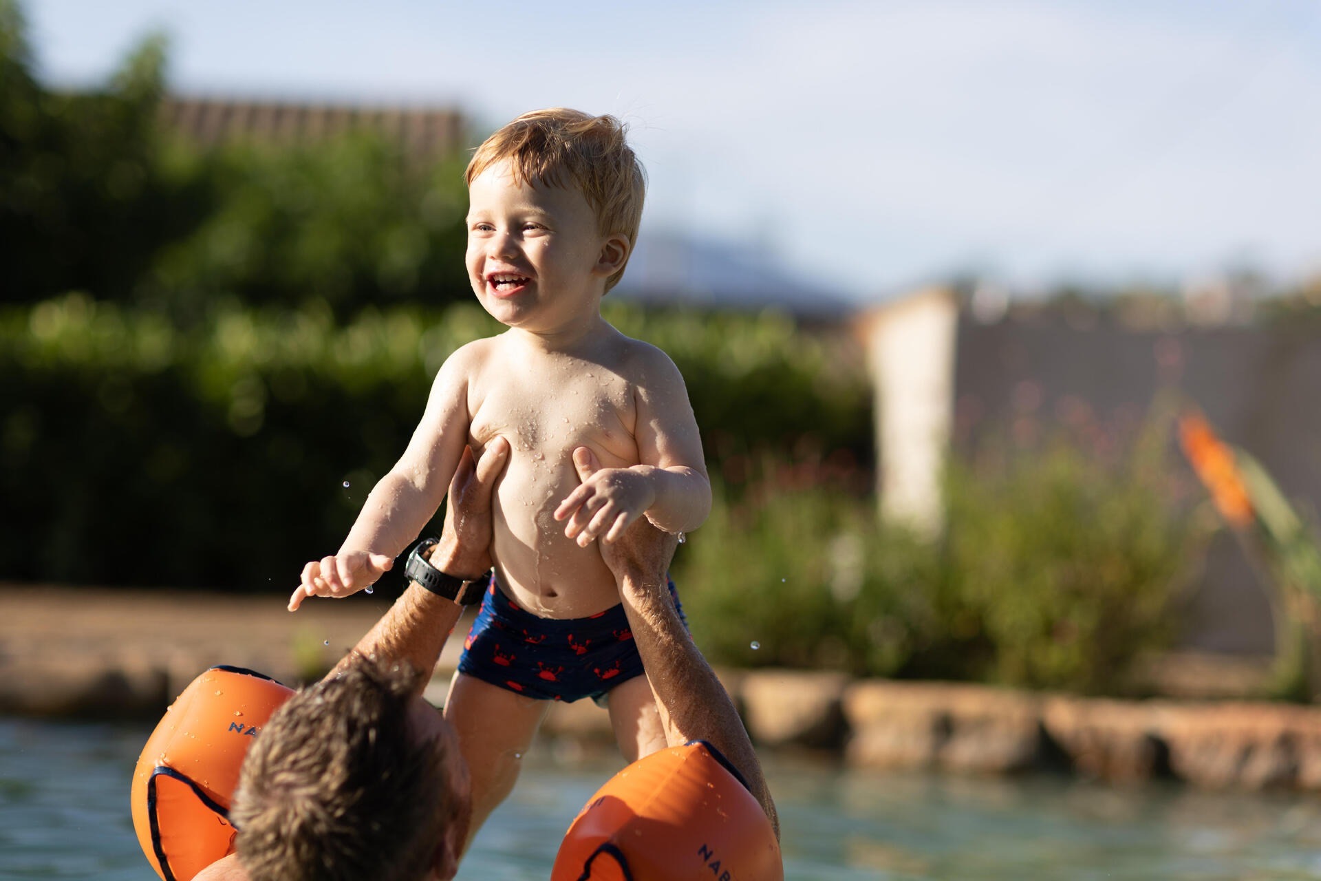 Плавки для мальчиков Nabaiji 8603368 3-4 р (96-103 см) синие фото 11