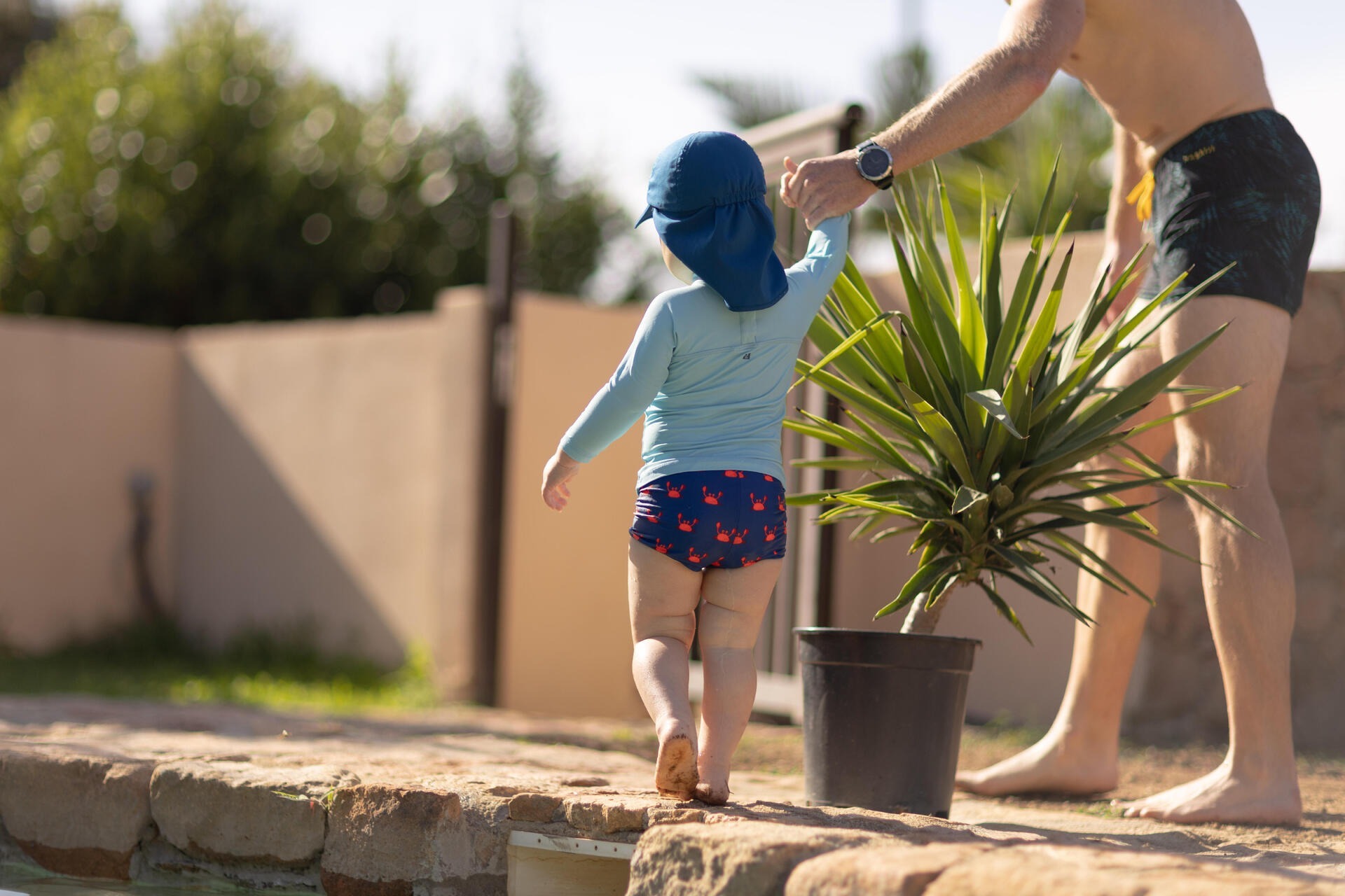 Плавки для мальчиков Nabaiji 8603368 3-4 р (96-103 см) синие фото 12