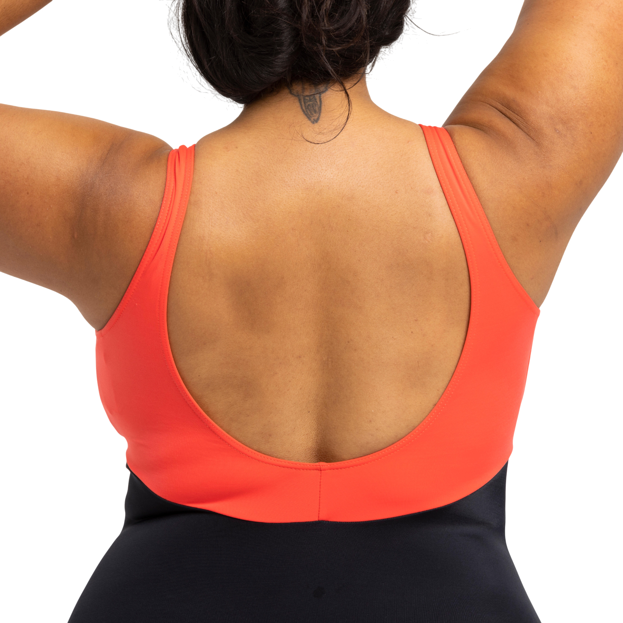 Цельный купальник Nabaiji Heva Li 8547548 38 черно-коралловый фото 6