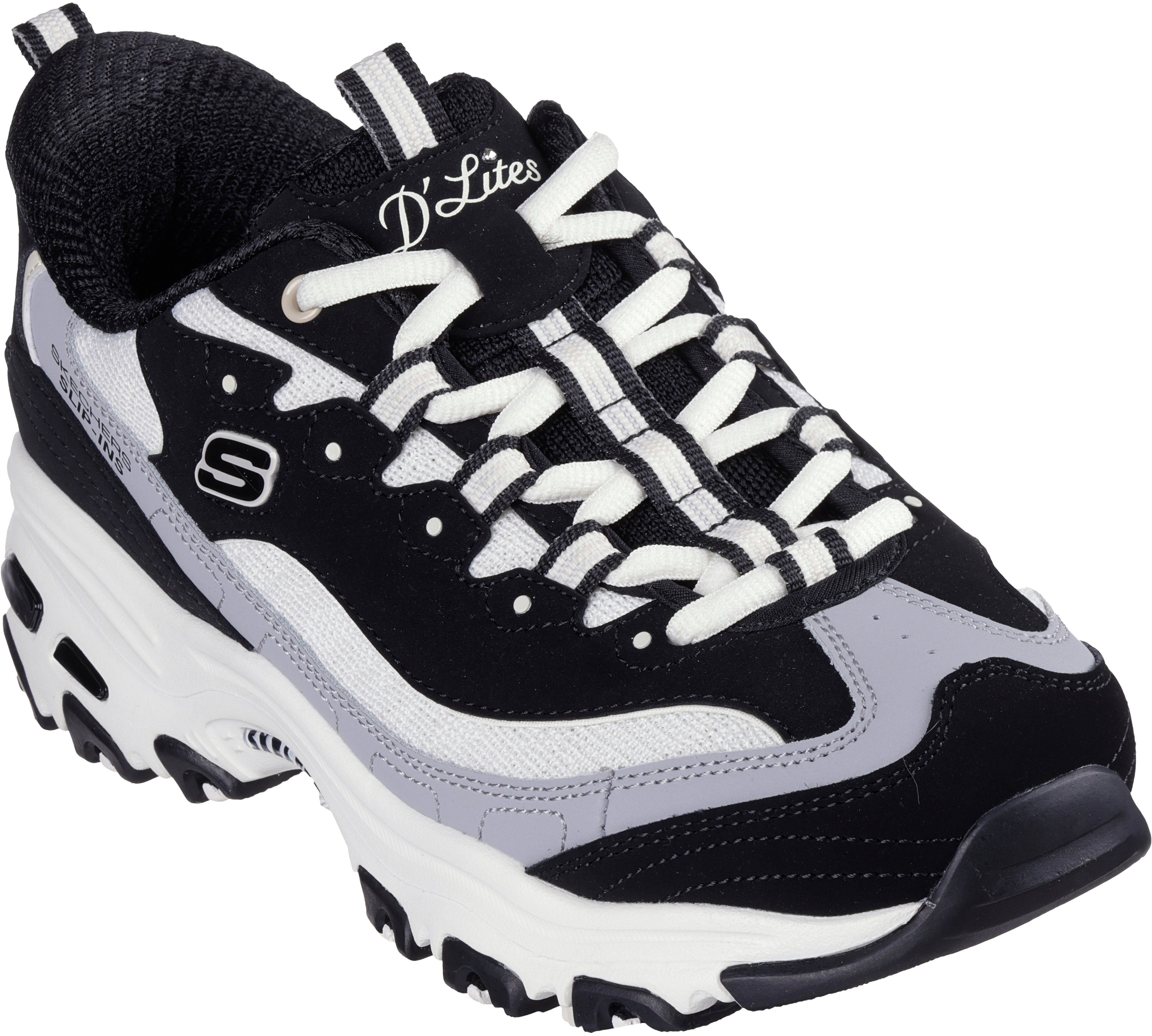 Кроссовки женские Skechers D'lites 150537 BKNT 38 (8 US) черные фото 3