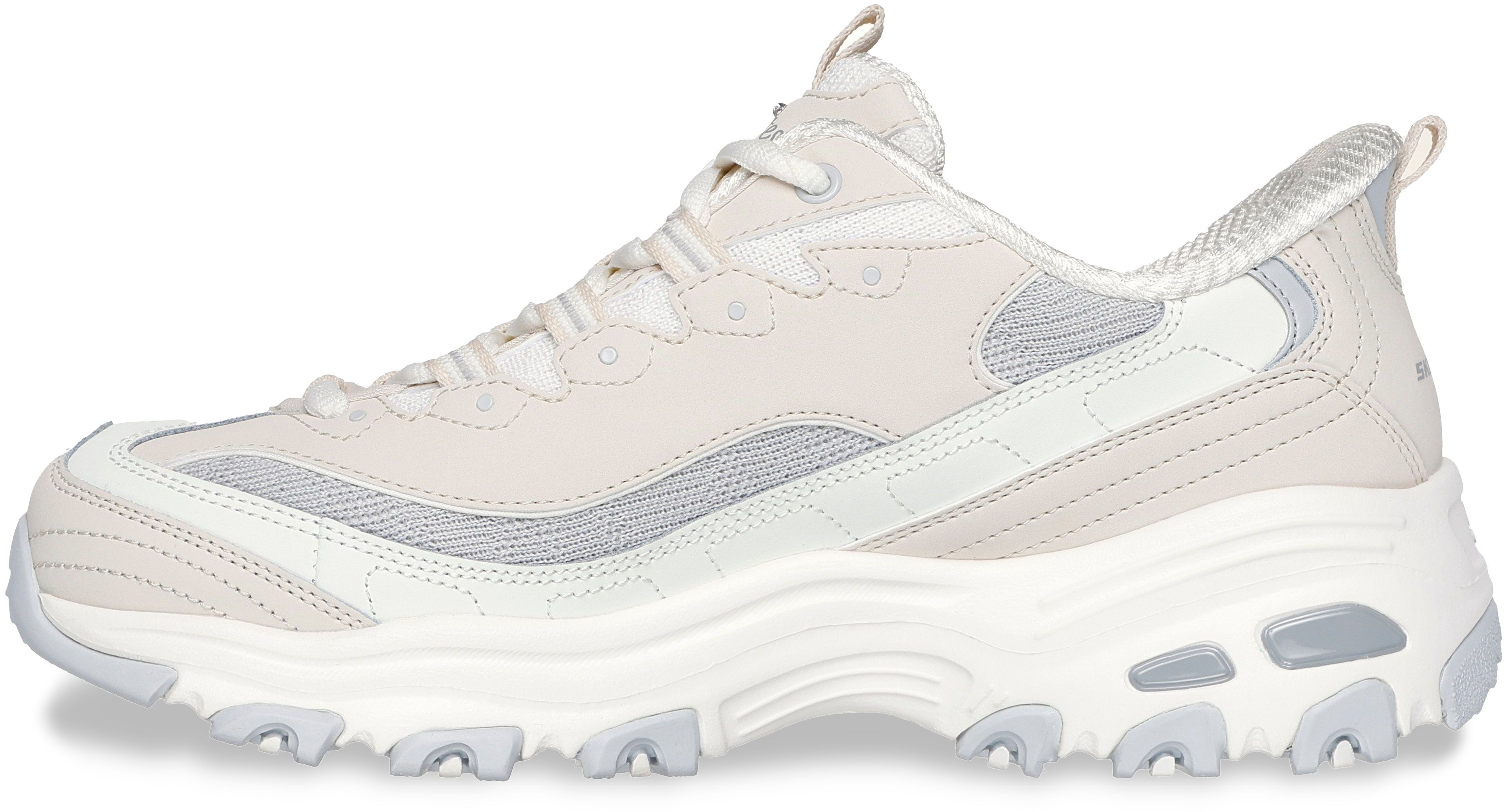 Кроссовки женские Skechers D'lites 150537 NTGY 39 (9 US) бежевые фото 