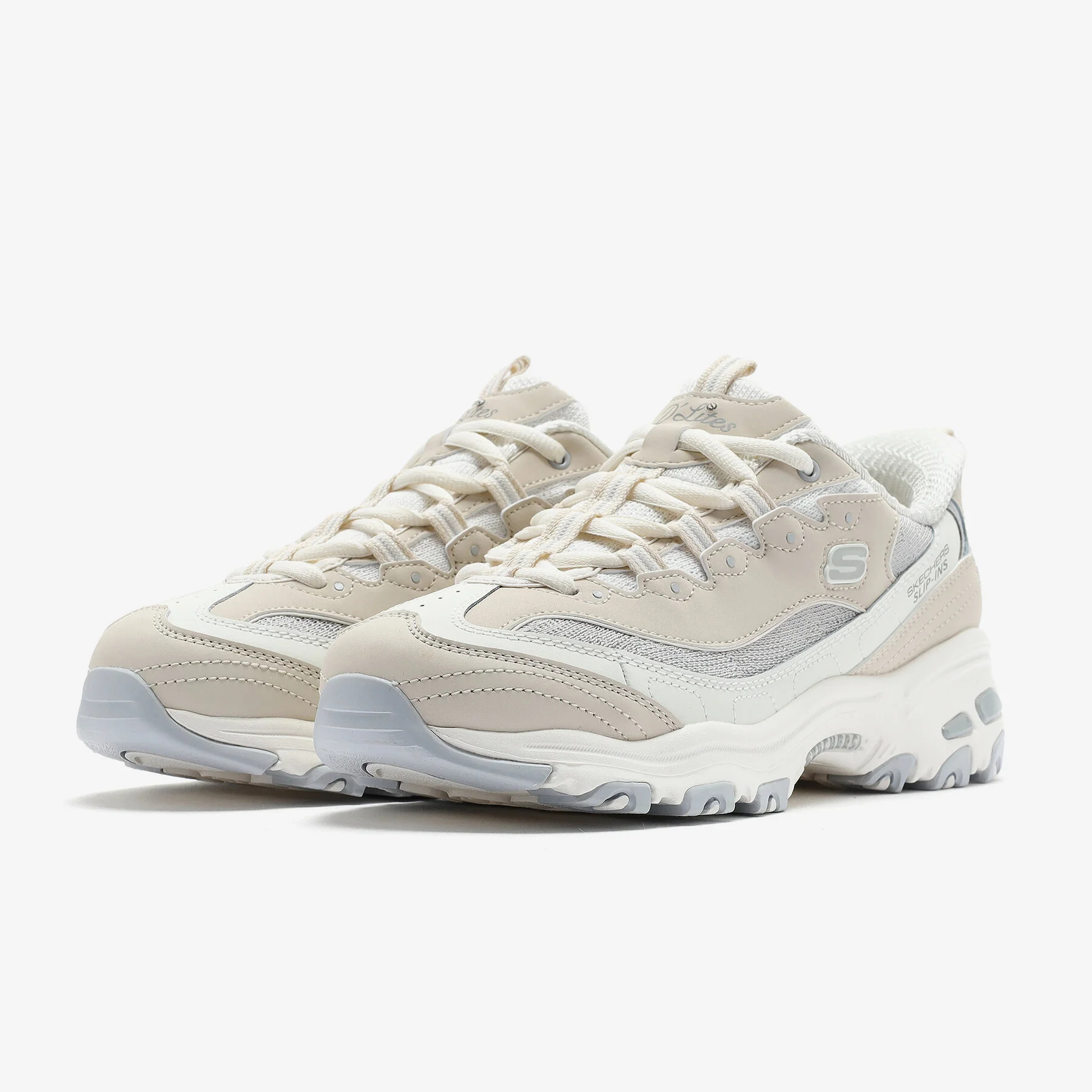 Кроссовки женские Skechers D'lites 150537 NTGY 39 (9 US) бежевые фото 