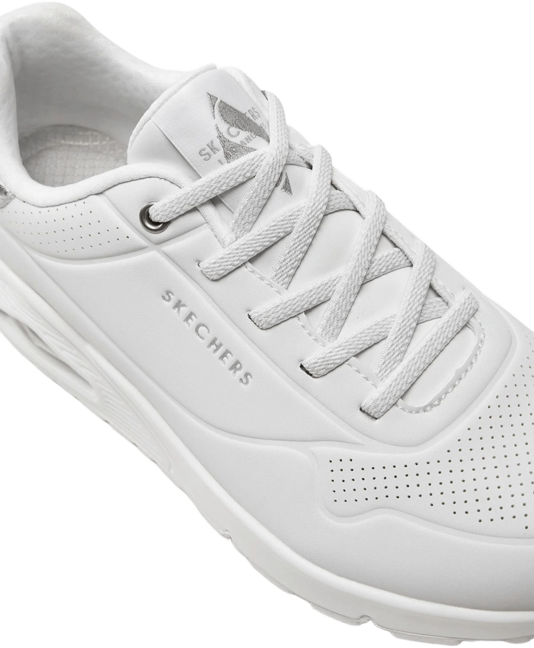 Кроссовки женские Skechers Uno - Shimmer Away 155196 WSL 40 (10 US) белые фото 4