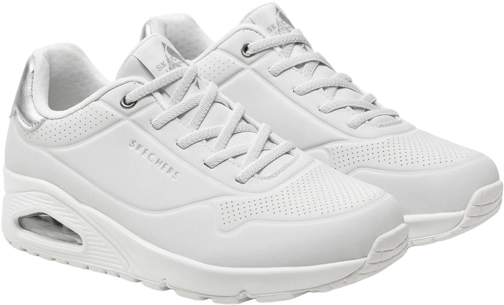 Кроссовки женские Skechers Uno - Shimmer Away 155196 WSL 40 (10 US) белые фото 5