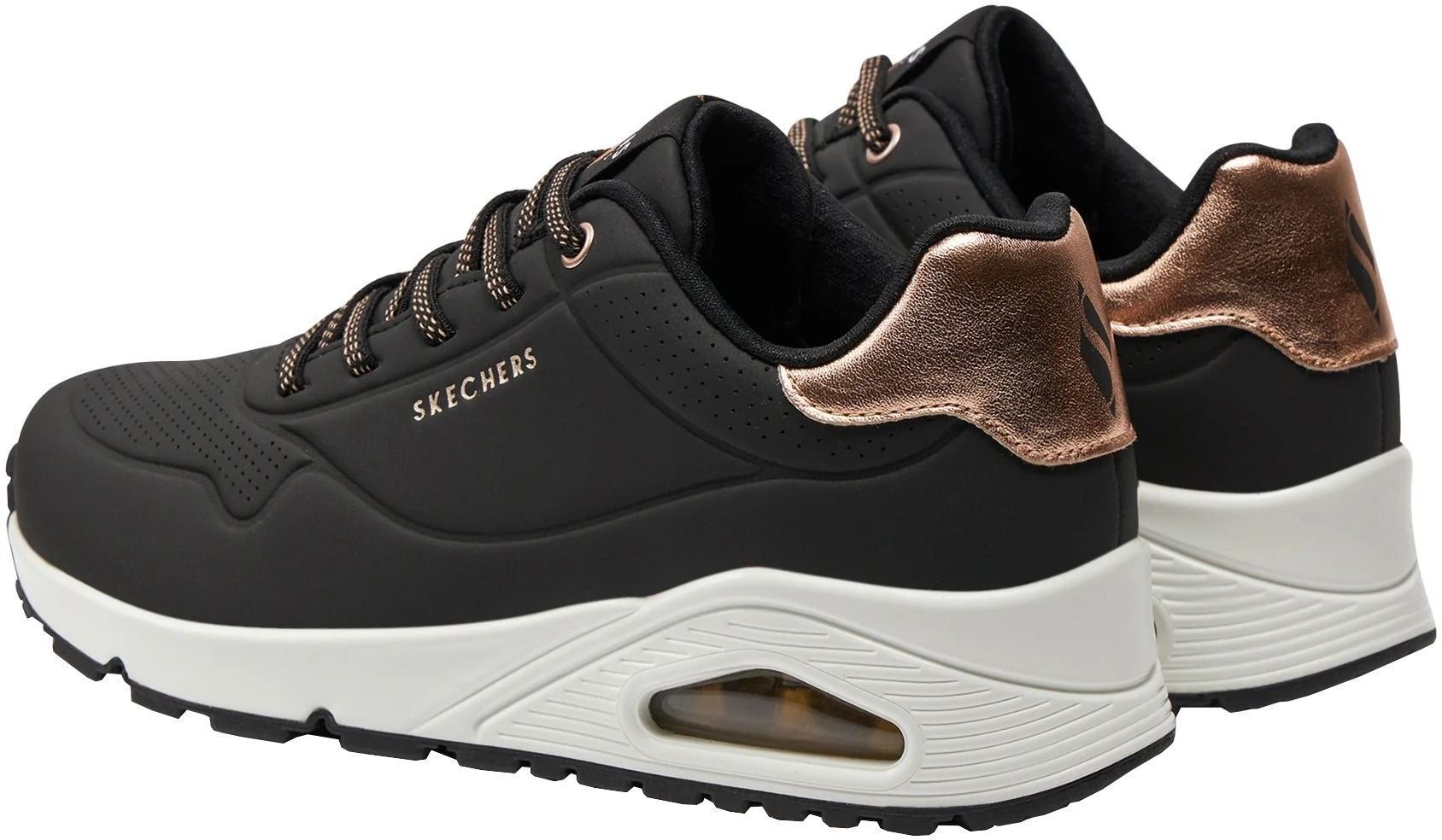 Кроссовки женские Skechers Uno - Shimmer Away 155196 BLK 36.5 (6.5 US) черные фото 