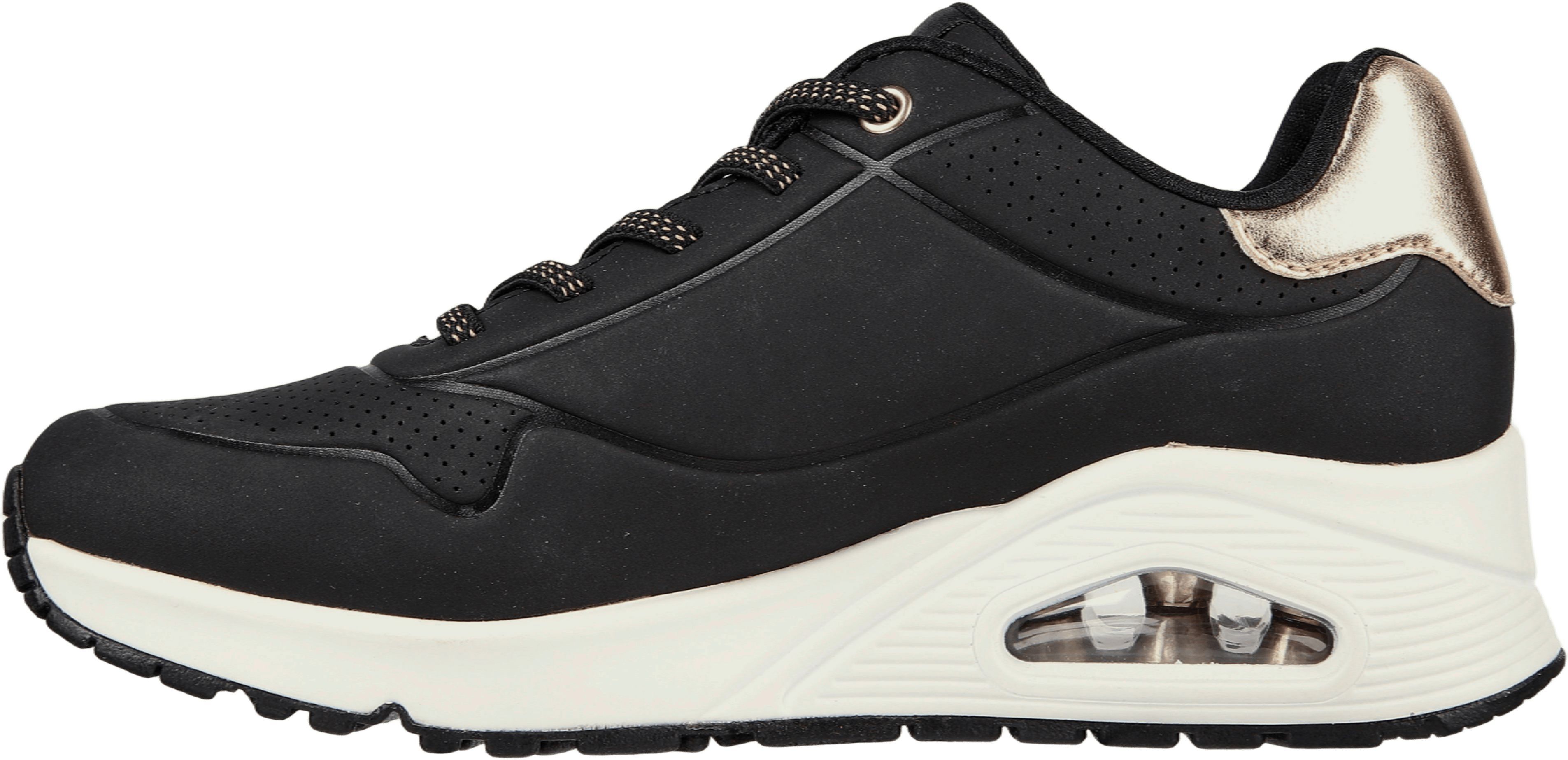 Кроссовки женские Skechers Uno - Shimmer Away 155196 BLK 36.5 (6.5 US) черные фото 