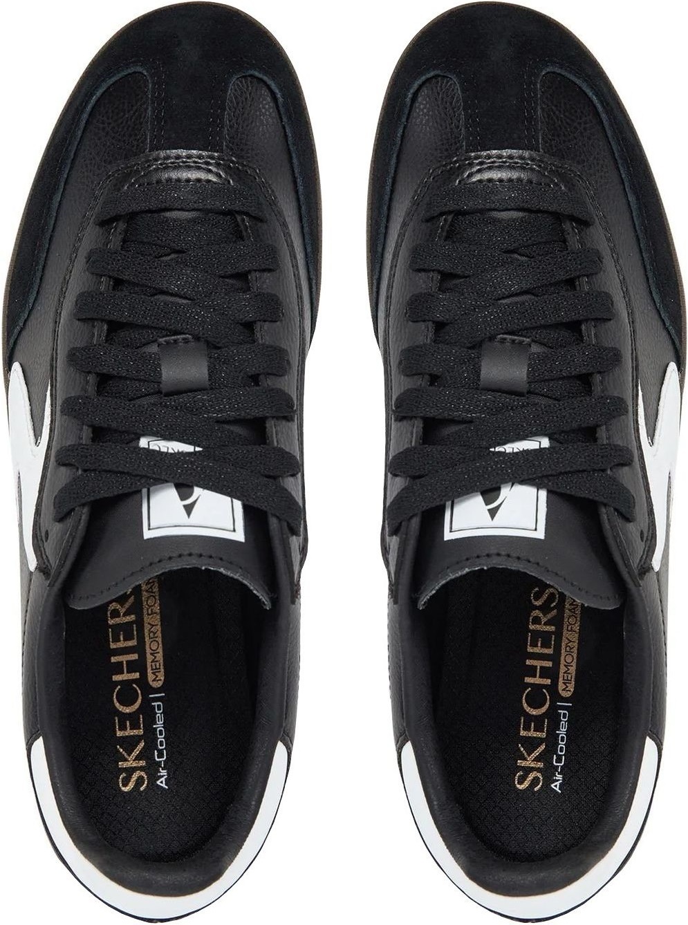 Кеди низькі жіночі Skechers Hotshot - Kickoff 185232 BKW 40 (10 US) чорніфото8