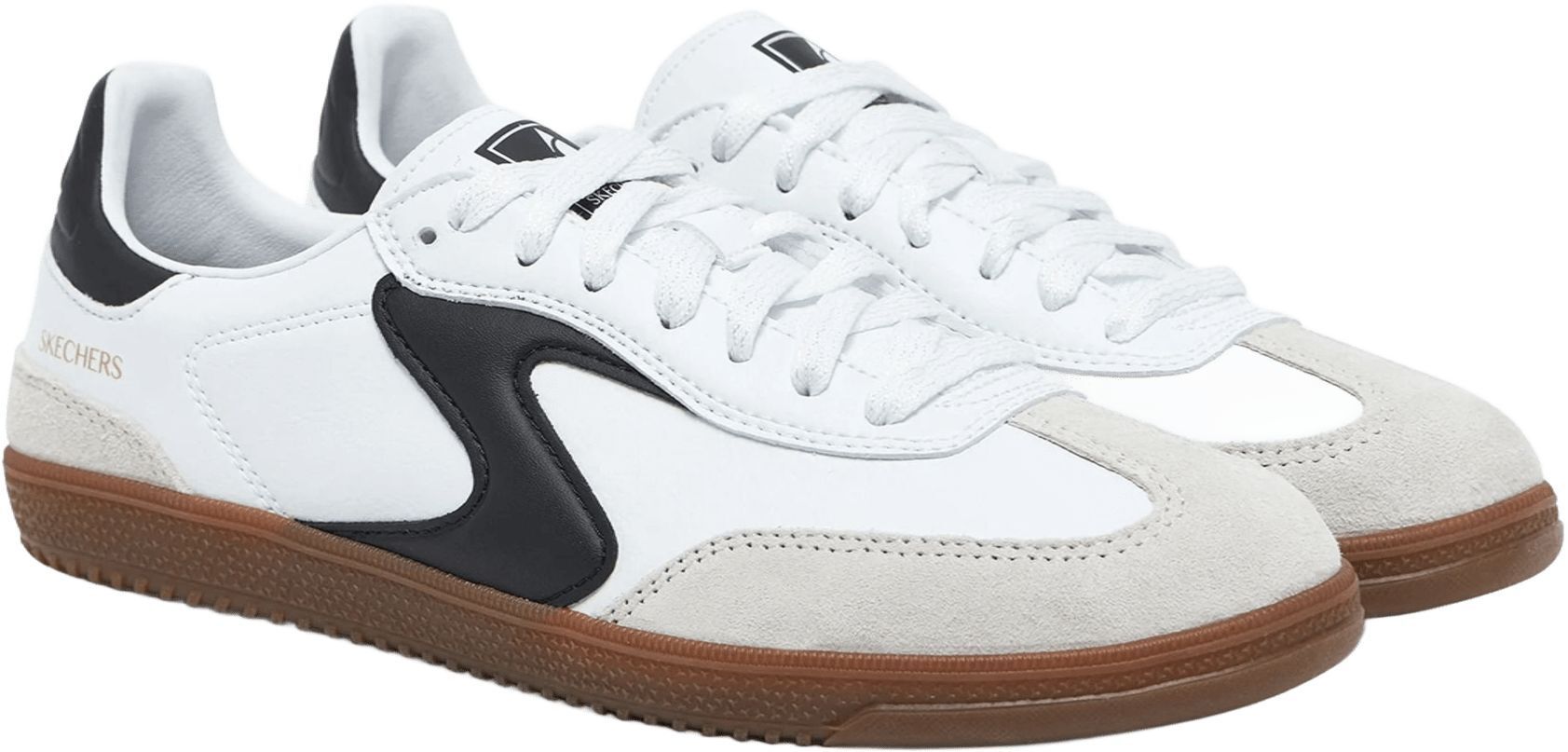 Кеды низкие женские Skechers Hotshot - Kickoff 185232 WBK 40 (10 US) белые фото 5