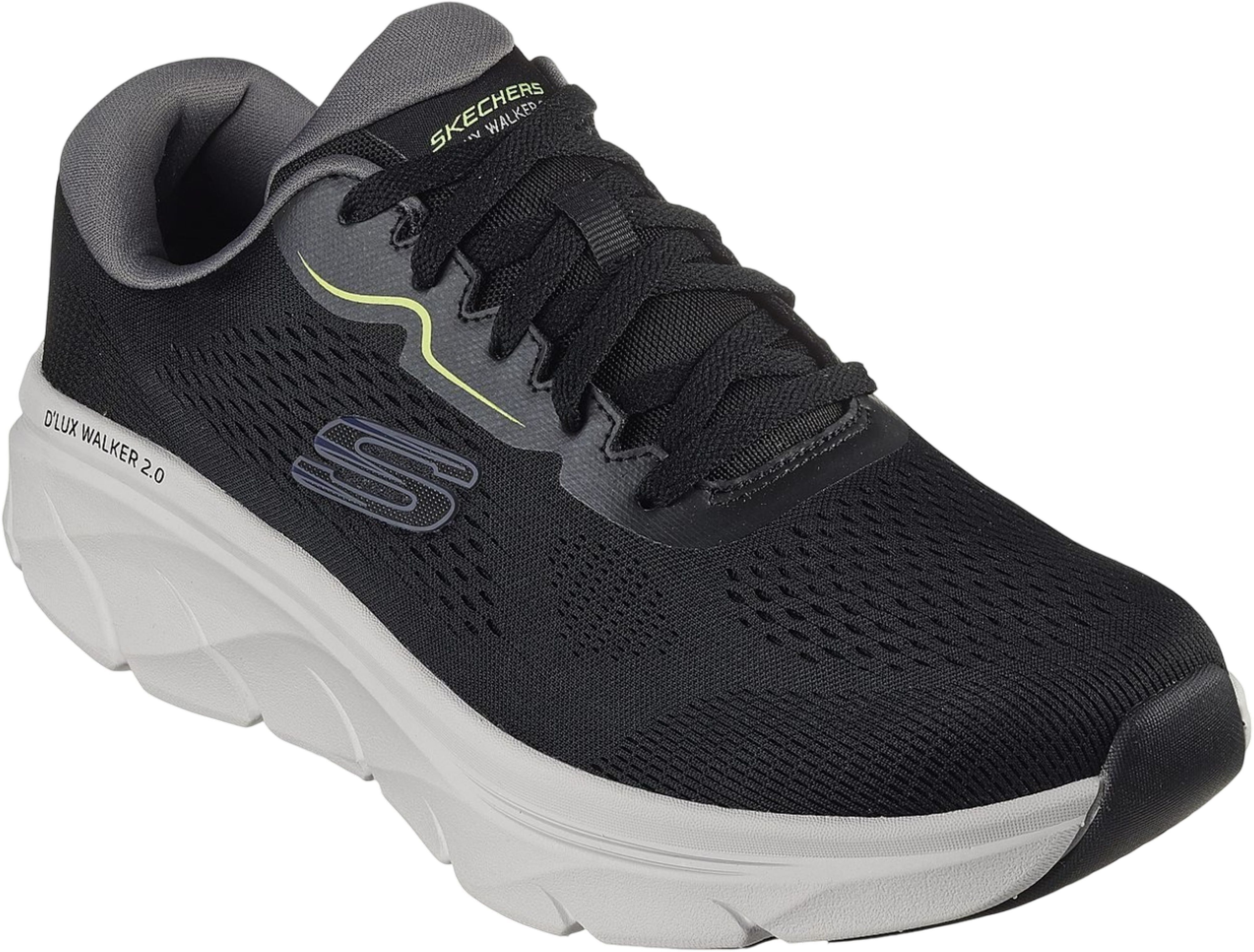 Кроссовки мужские Skechers D'lux Walker 2.0 232714 BKLM 43 (10 US) черные фото 3