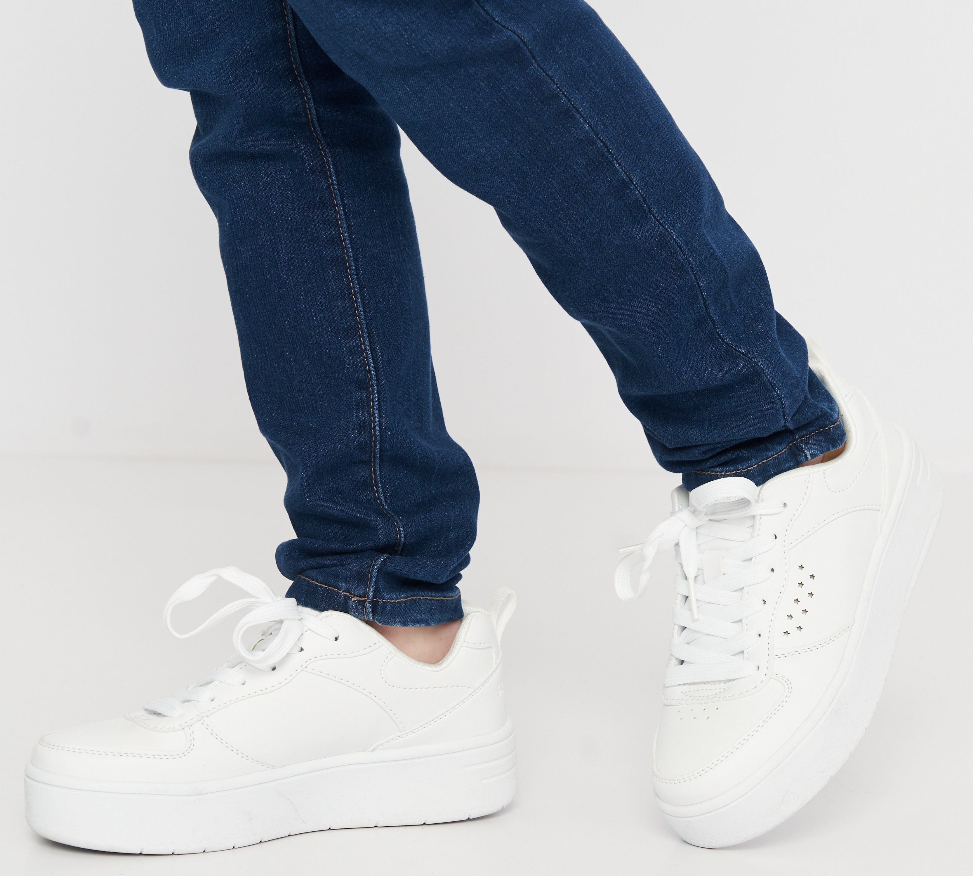 Кеды низкие для девочек Skechers Court High 310197L WHT 33 (1.5 US) белые фото 8