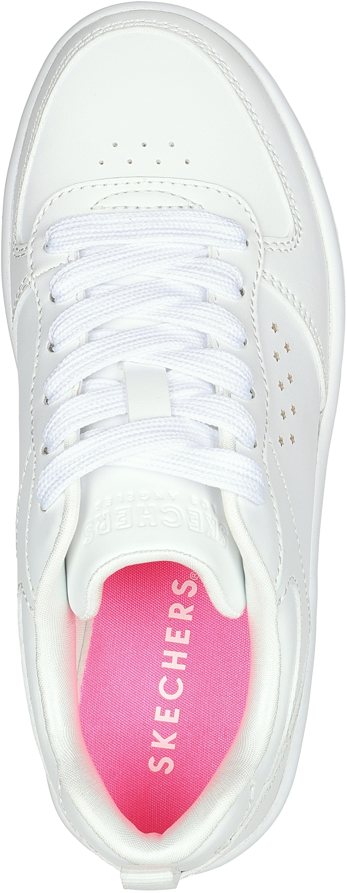 Кеды низкие для девочек Skechers Court High 310197L WHT 33 (1.5 US) белые фото 5
