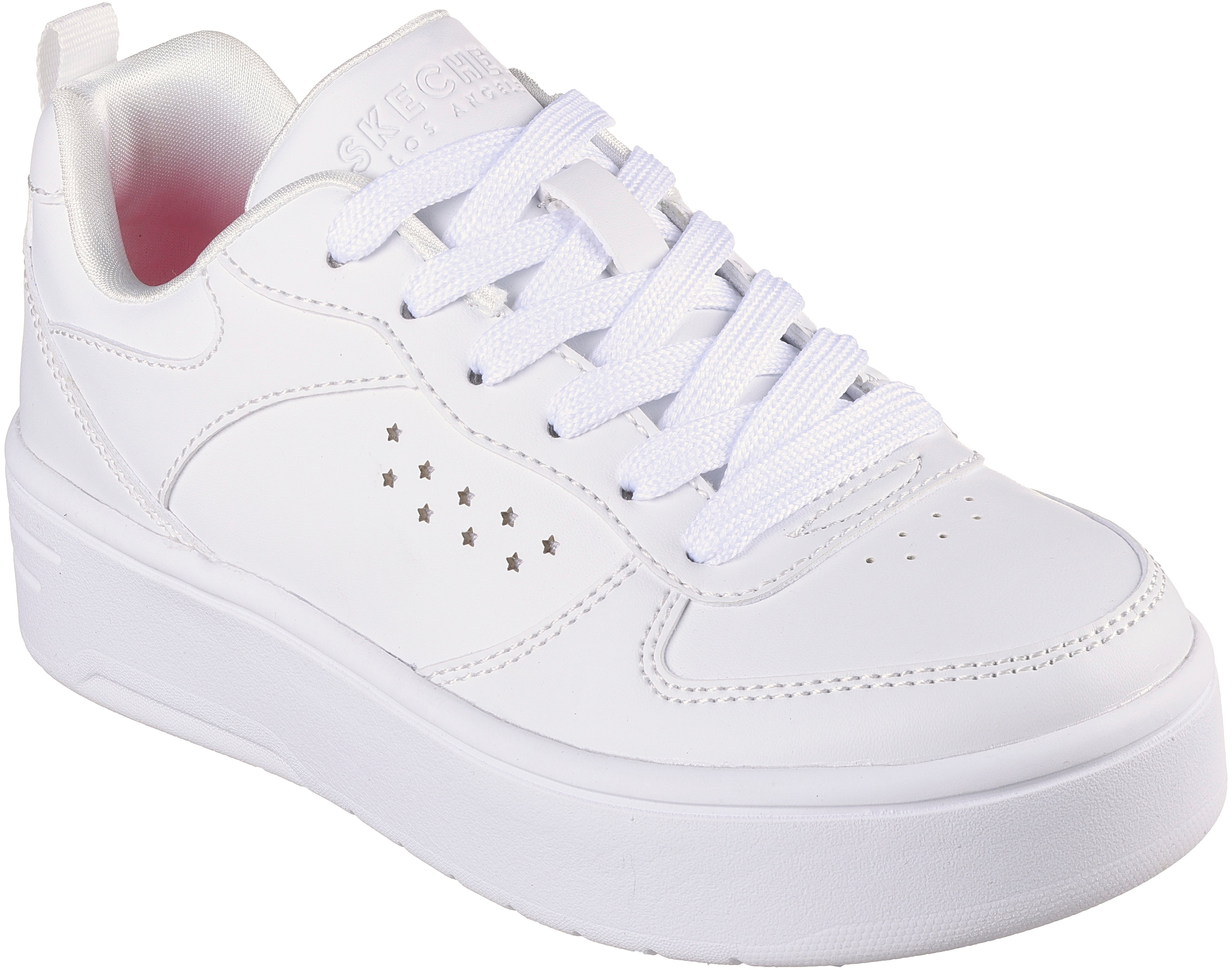 Кеды низкие для девочек Skechers Court High 310197L WHT 33 (1.5 US) белые фото 3