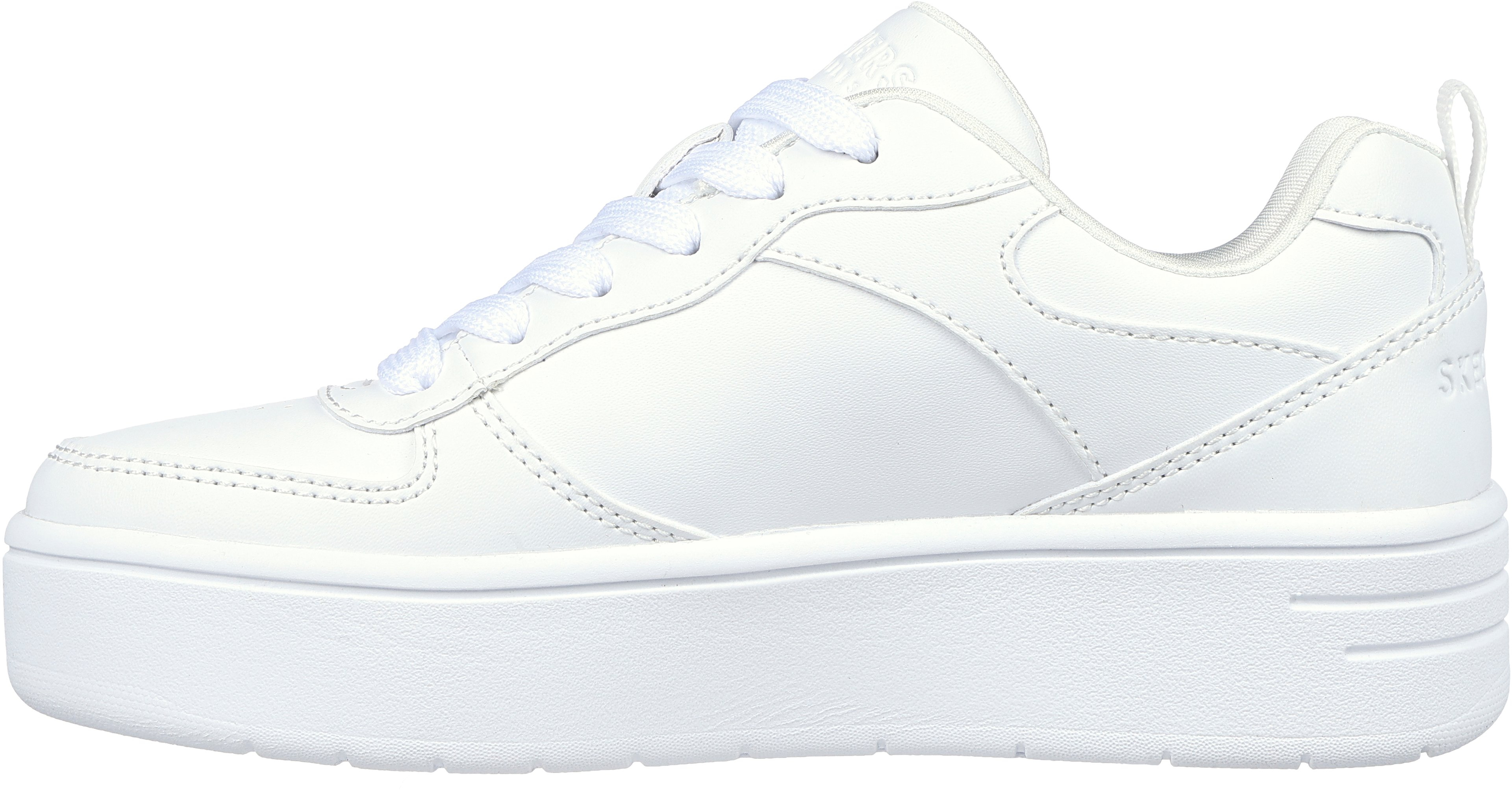Кеды низкие для девочек Skechers Court High 310197L WHT 33 (1.5 US) белые фото 2