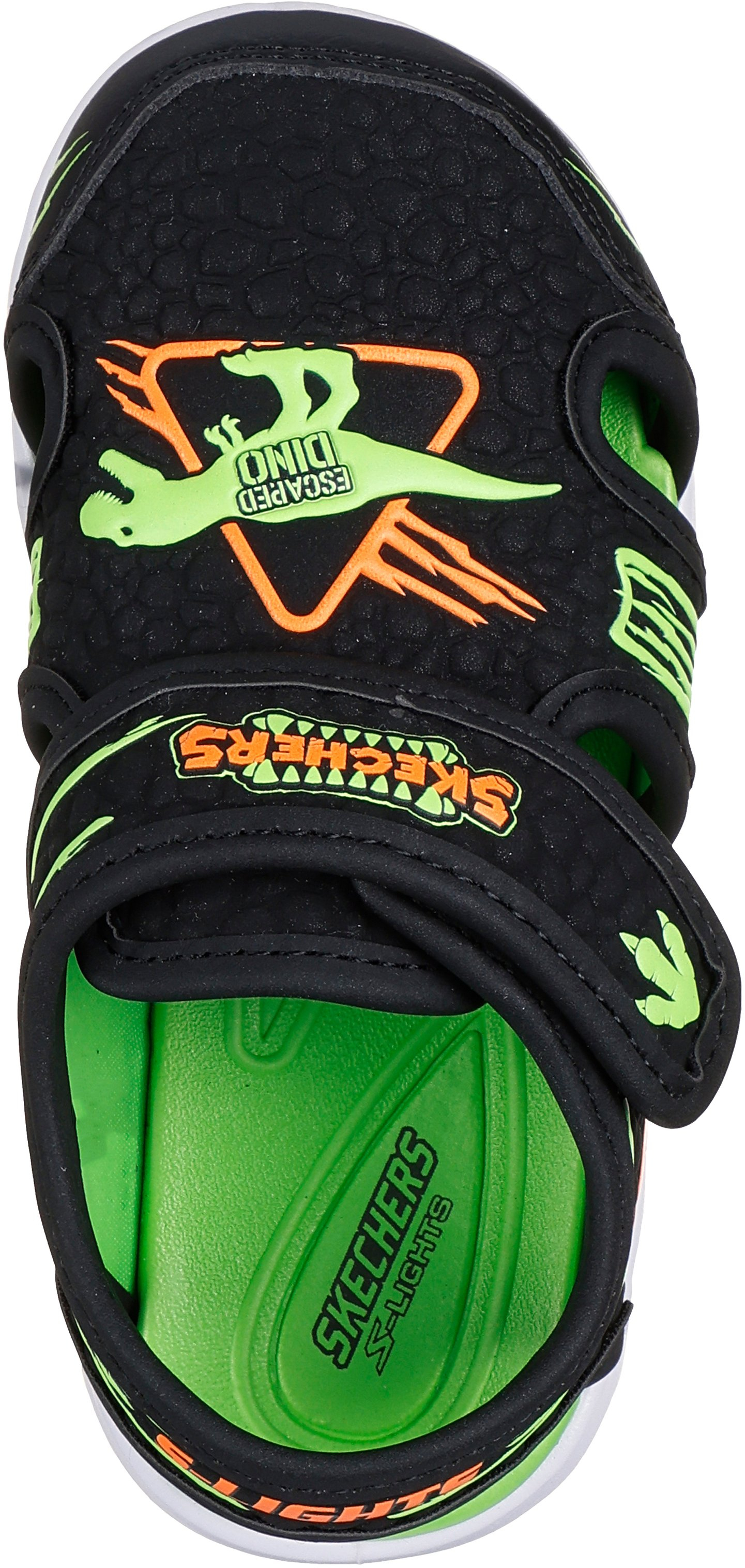 Сандали для мальчиков Skechers S-Lights: Hypno-Flash - Hydro-Fun 400612N BKLM 26 (10 US) черные фото 6