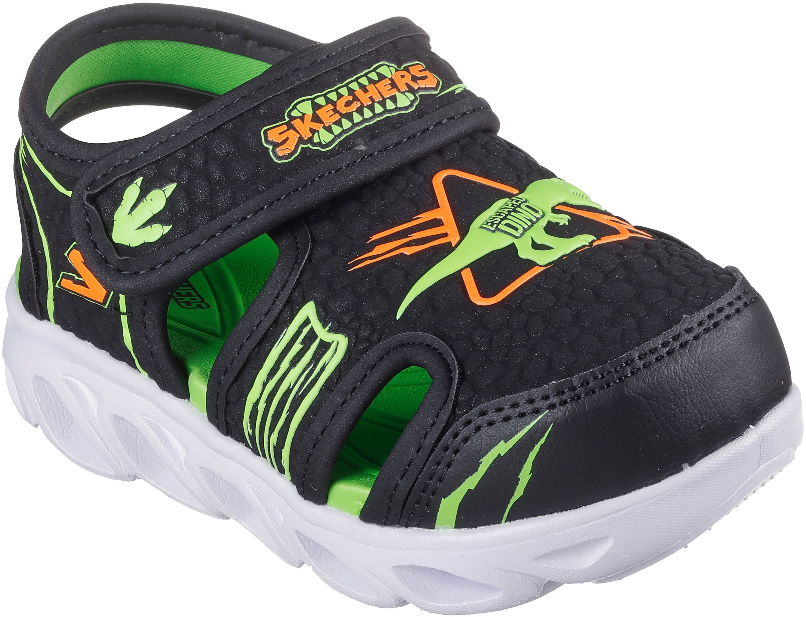 Сандали для мальчиков Skechers S-Lights: Hypno-Flash - Hydro-Fun 400612N BKLM 26 (10 US) черные фото 4