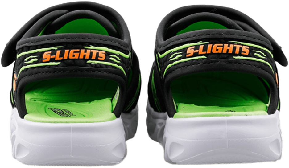 Сандали для мальчиков Skechers S-Lights: Hypno-Flash - Hydro-Fun 400612N BKLM 26 (10 US) черные фото 7