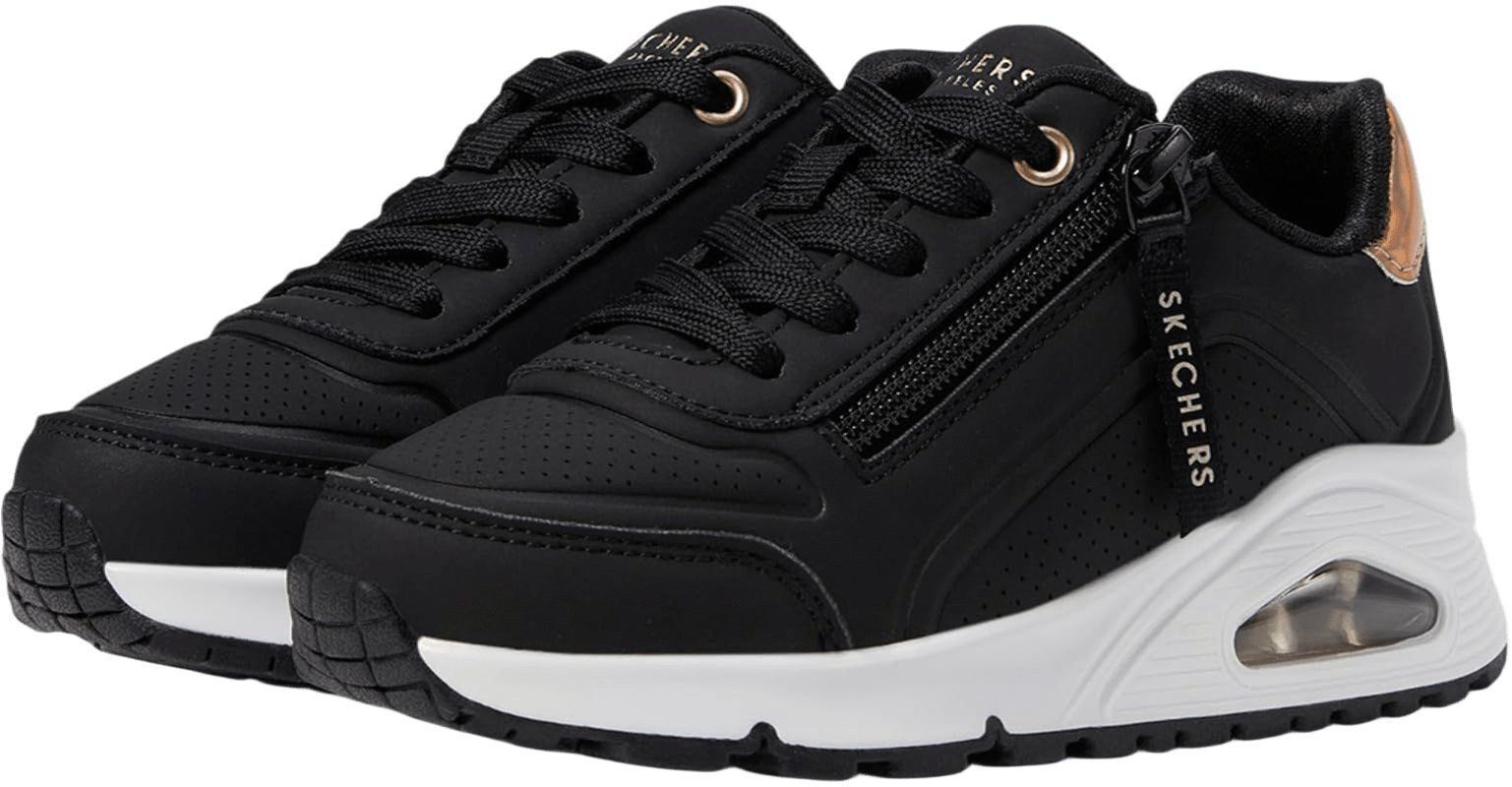 Кроссовки для девочек Skechers Uno Gen1 310554L BKRG 38 (6 US) черные фото 6