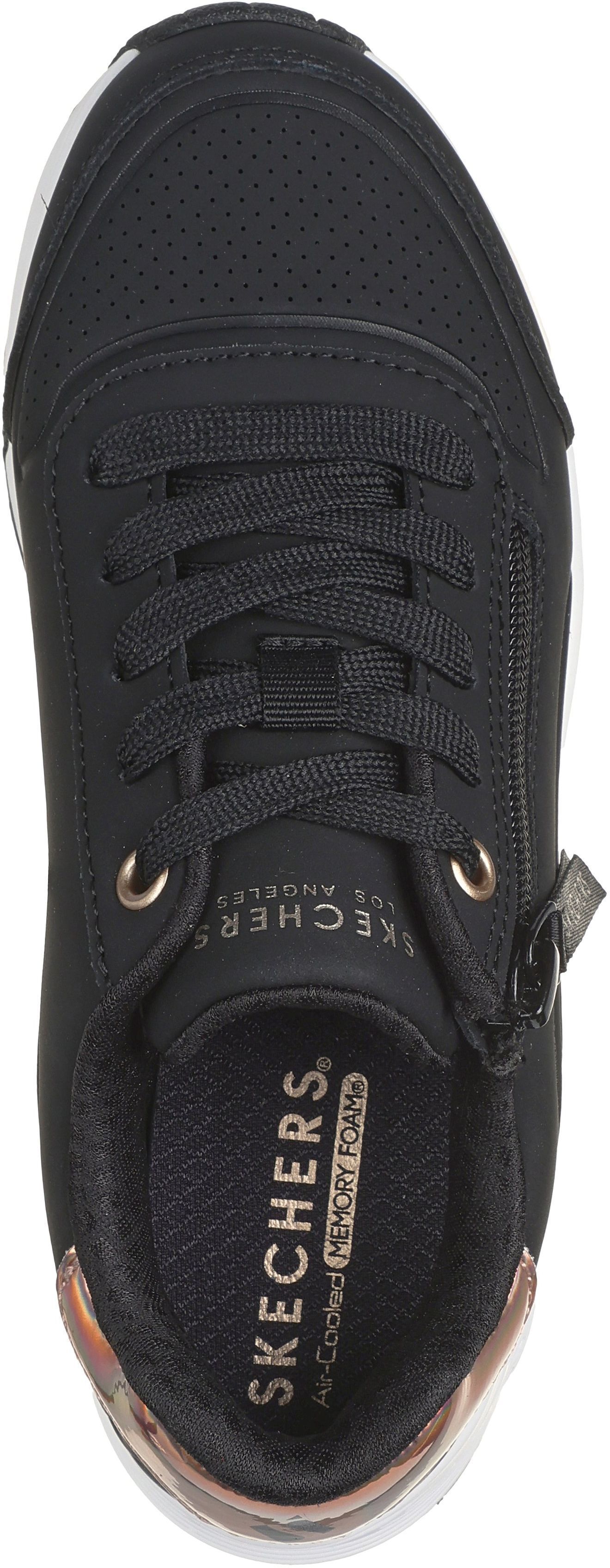 Кроссовки для девочек Skechers Uno Gen1 310554L BKRG 38 (6 US) черные фото 8