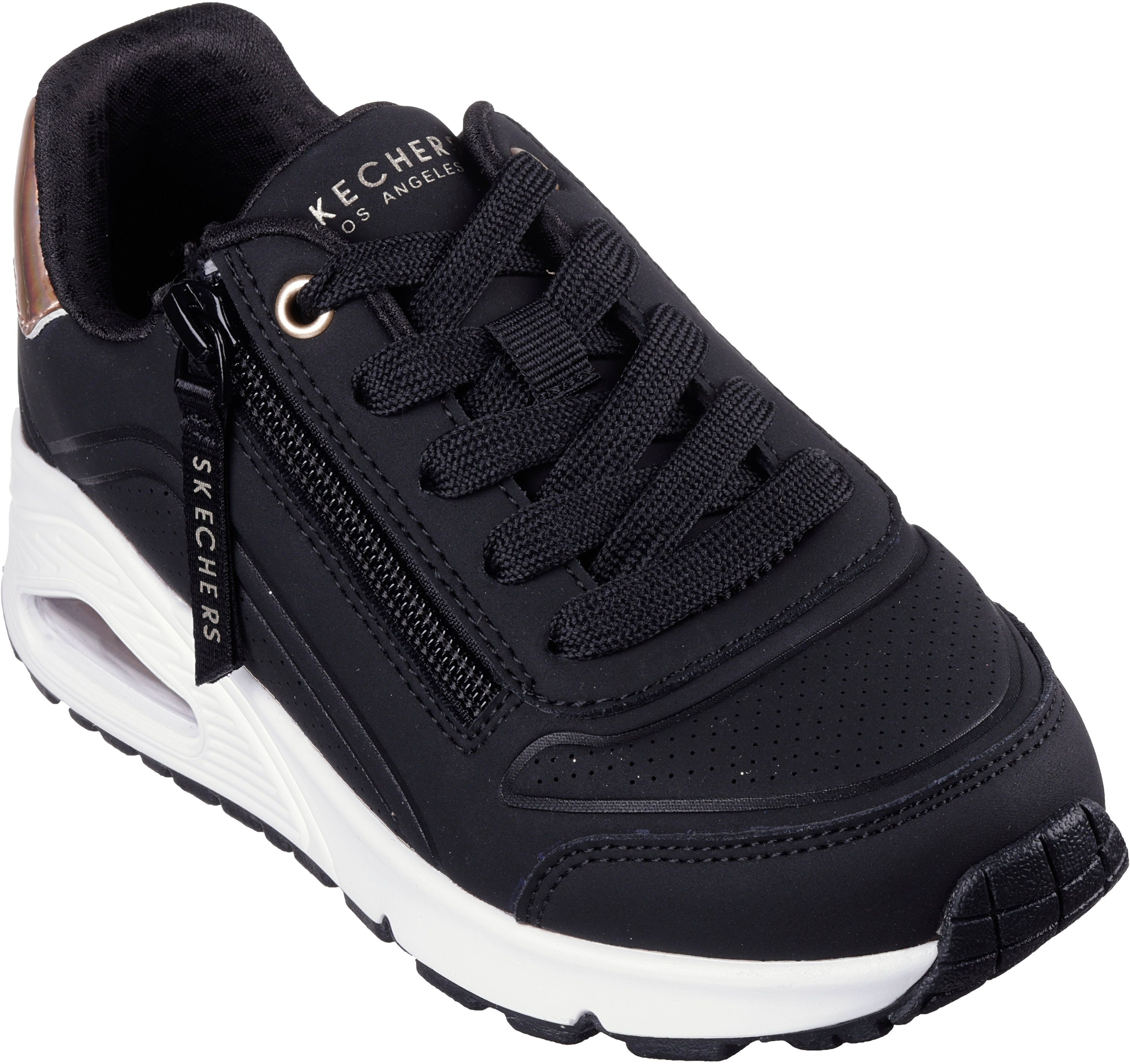 Кроссовки для девочек Skechers Uno Gen1 310554L BKRG 38 (6 US) черные фото 3