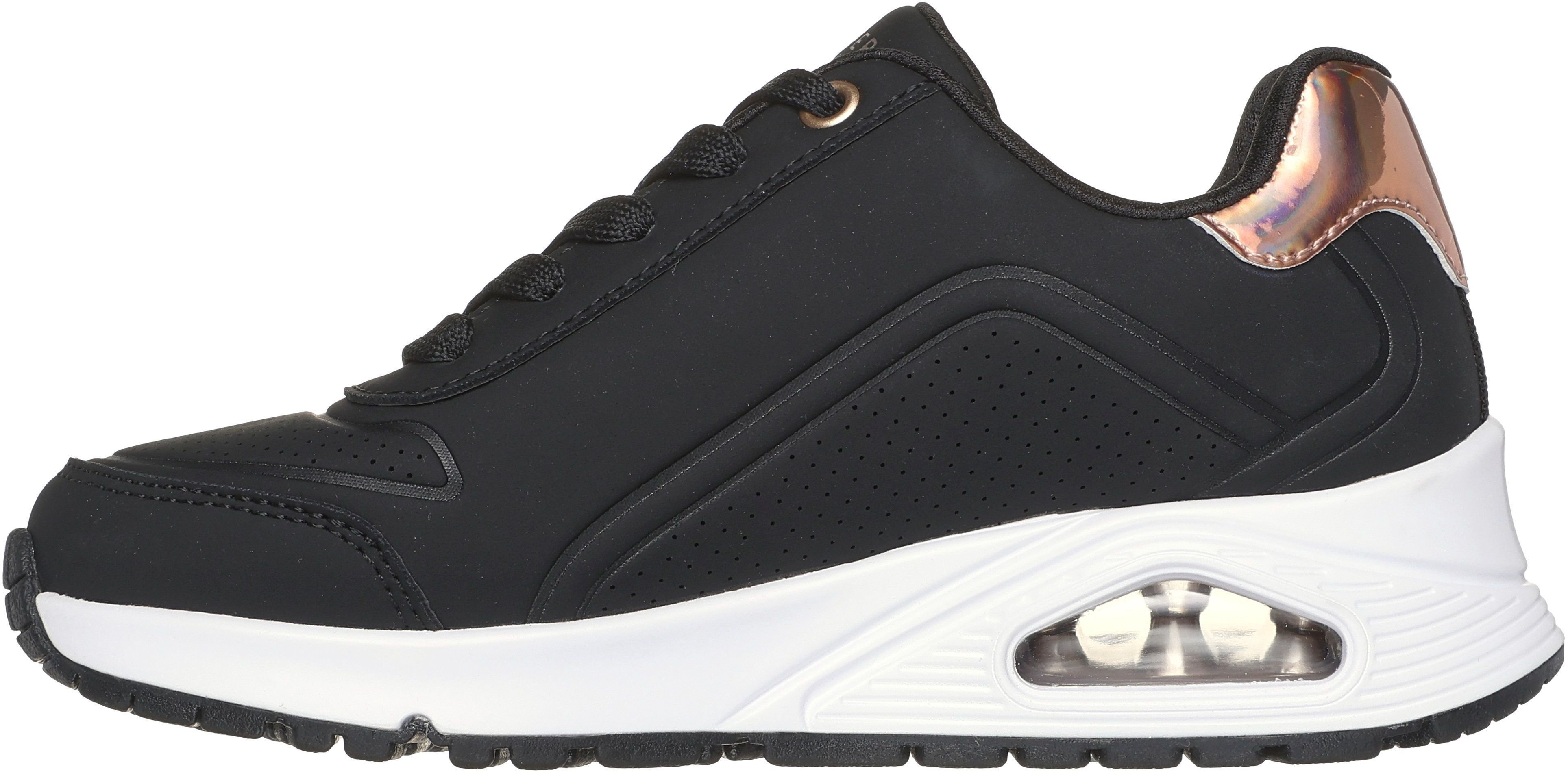 Кроссовки для девочек Skechers Uno Gen1 310554L BKRG 38 (6 US) черные фото 2