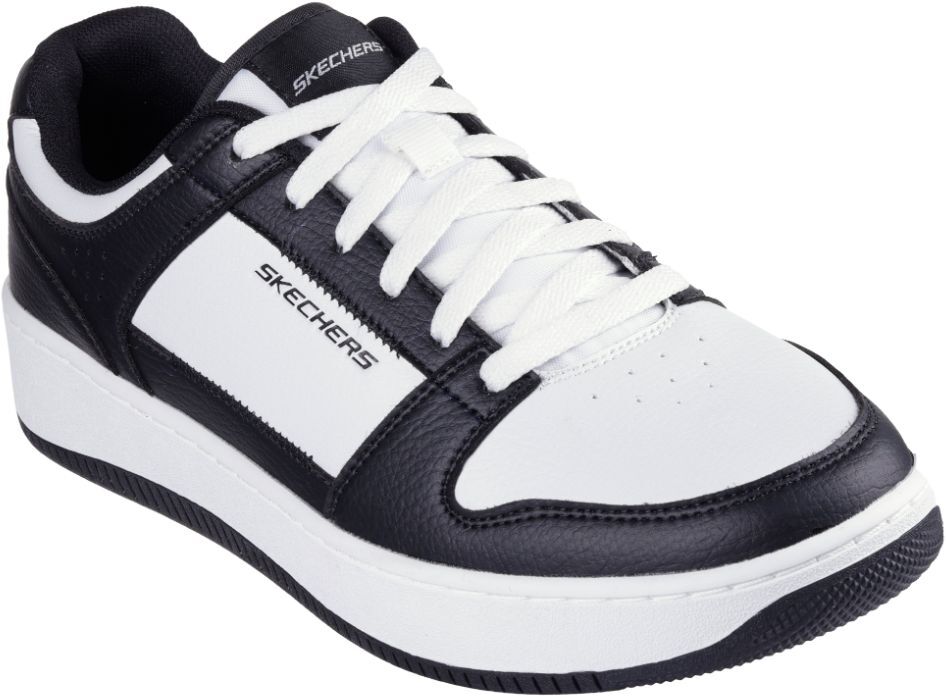 Кеди низькі чоловічі Skechers Sport Court 2.0 254017 WBK 46 (12 US) білі/чорніфото3